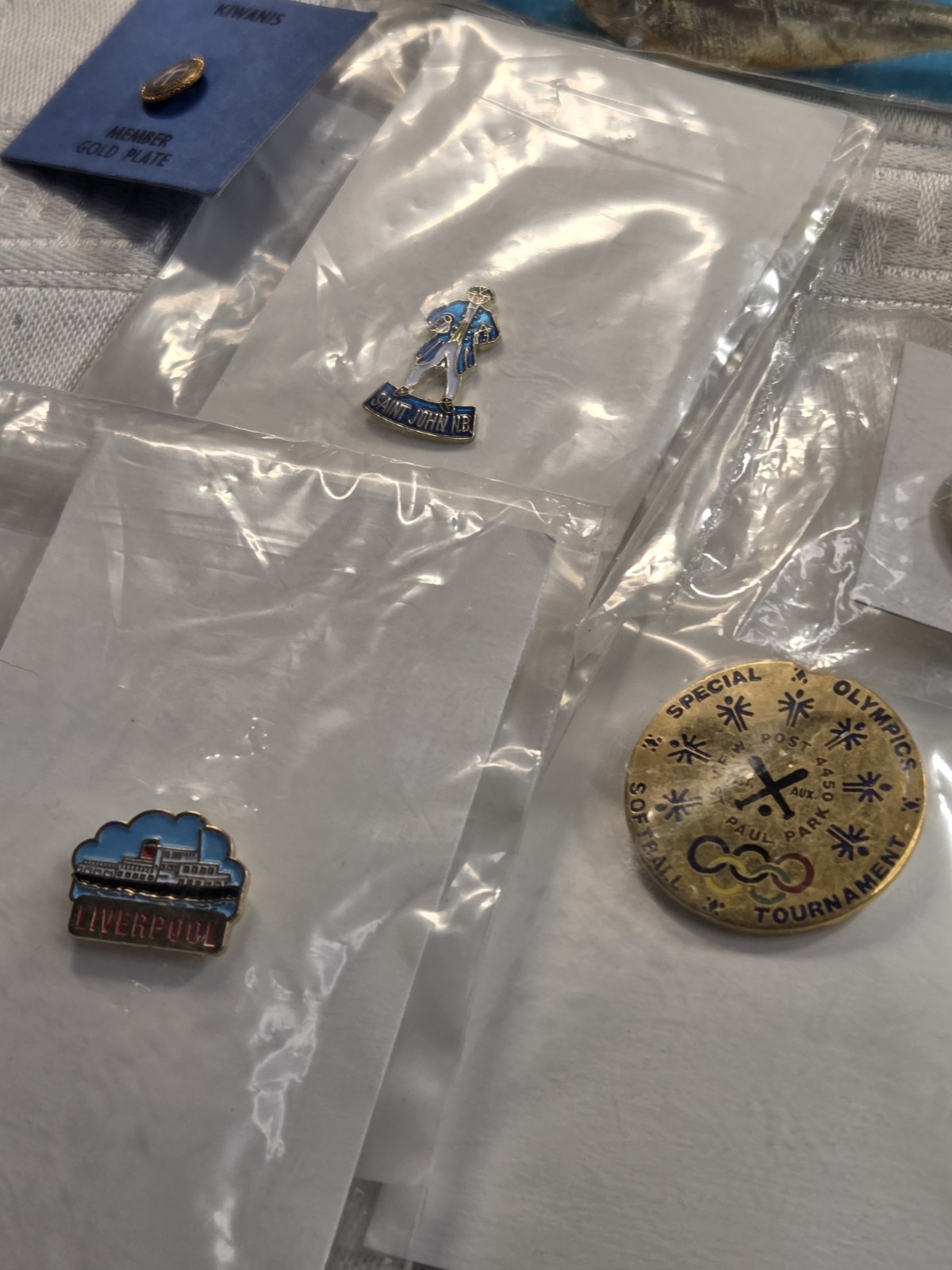 Mixed Vintage Pins & Tie Clips Lot Kiwanis USPS Military Fraternal 20+ Pieces