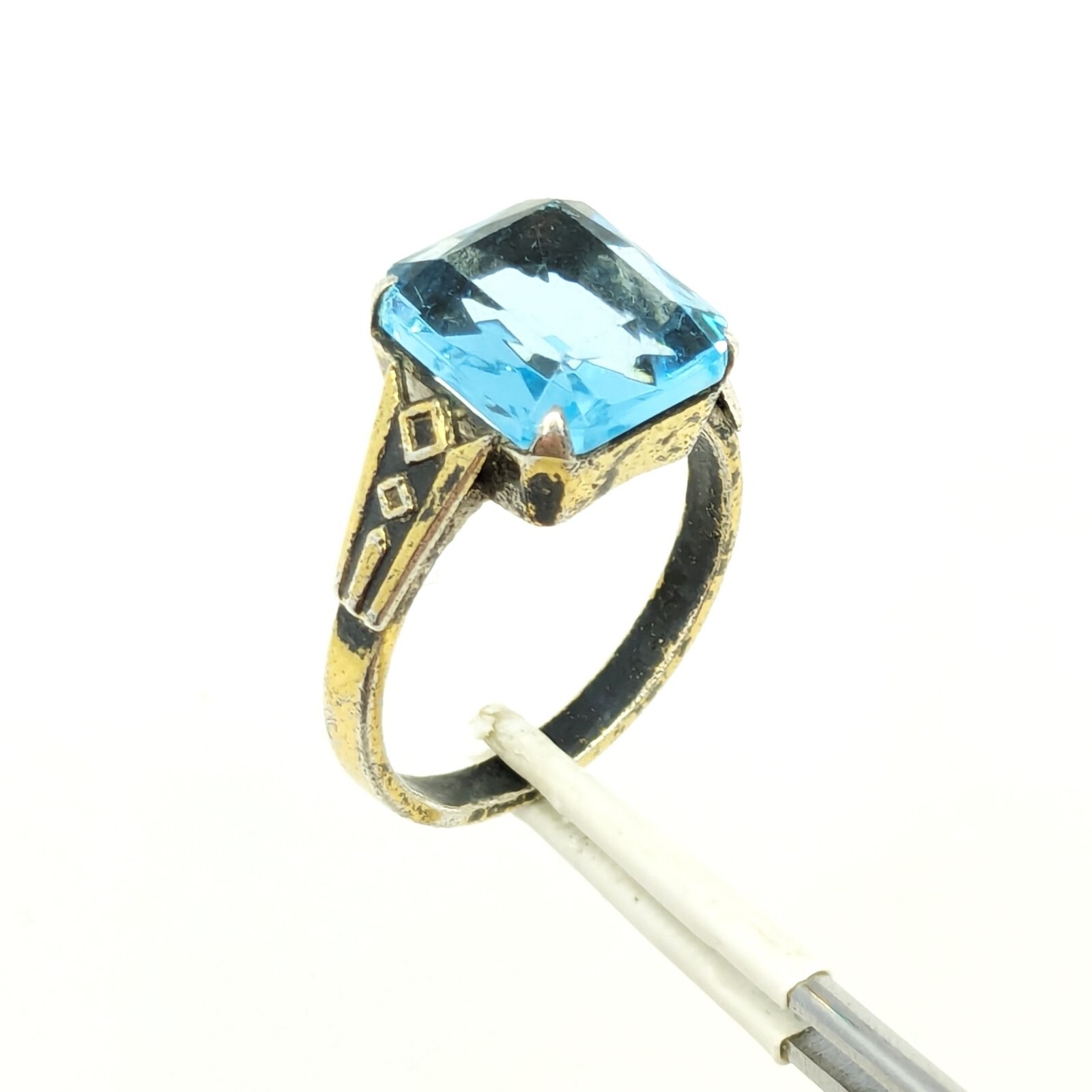 Vintage Luxury Soviet Silver RING ⭐875 stamp Star USSR size: 8US (18.5mm) | #100