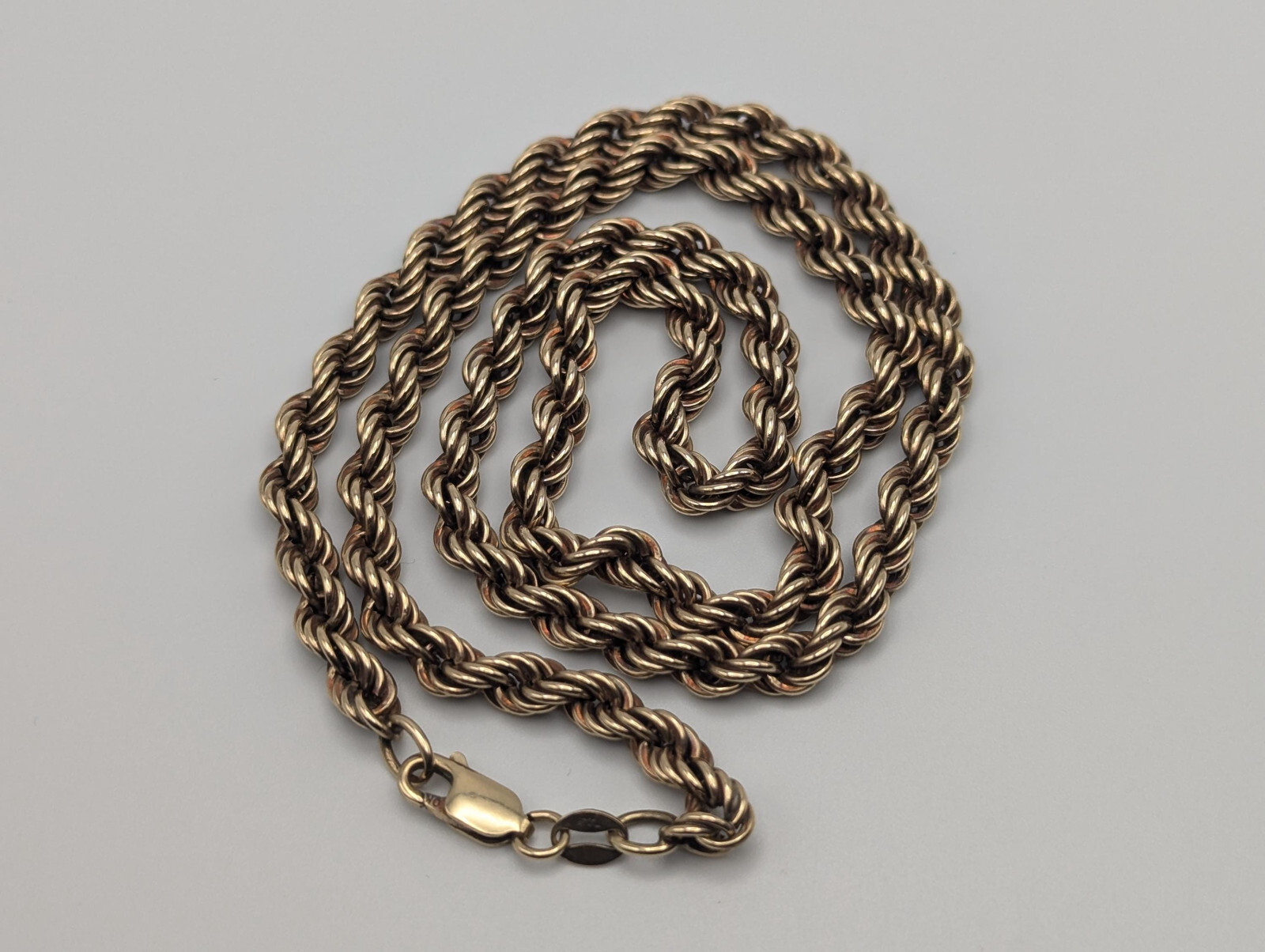 Heavy 10k Solid Gold 13gr 5mm Specialty Rope Chain 21″ Necklace