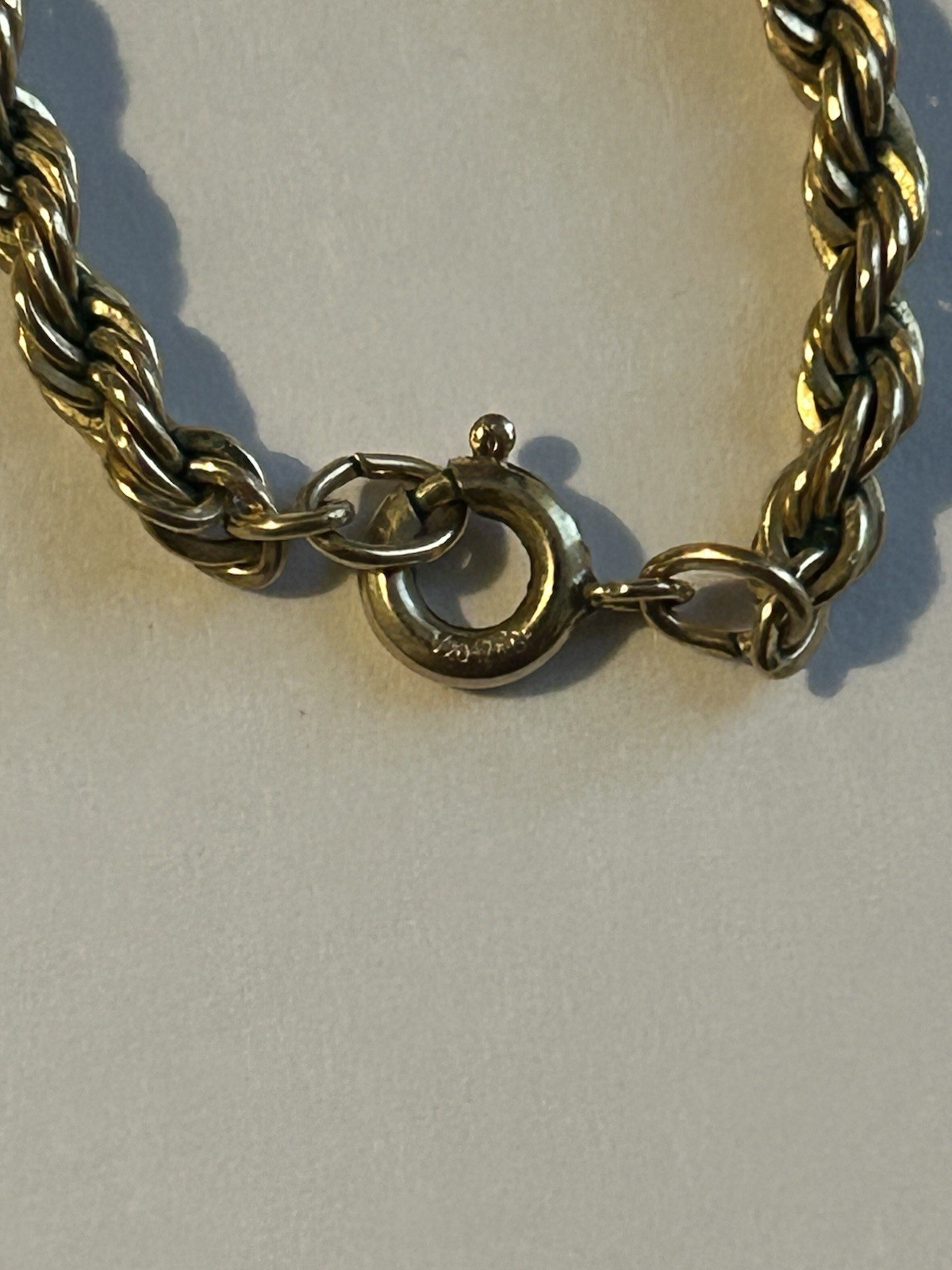1/20 12k gf gold filled chain necklace 24”L 15.51 Gems