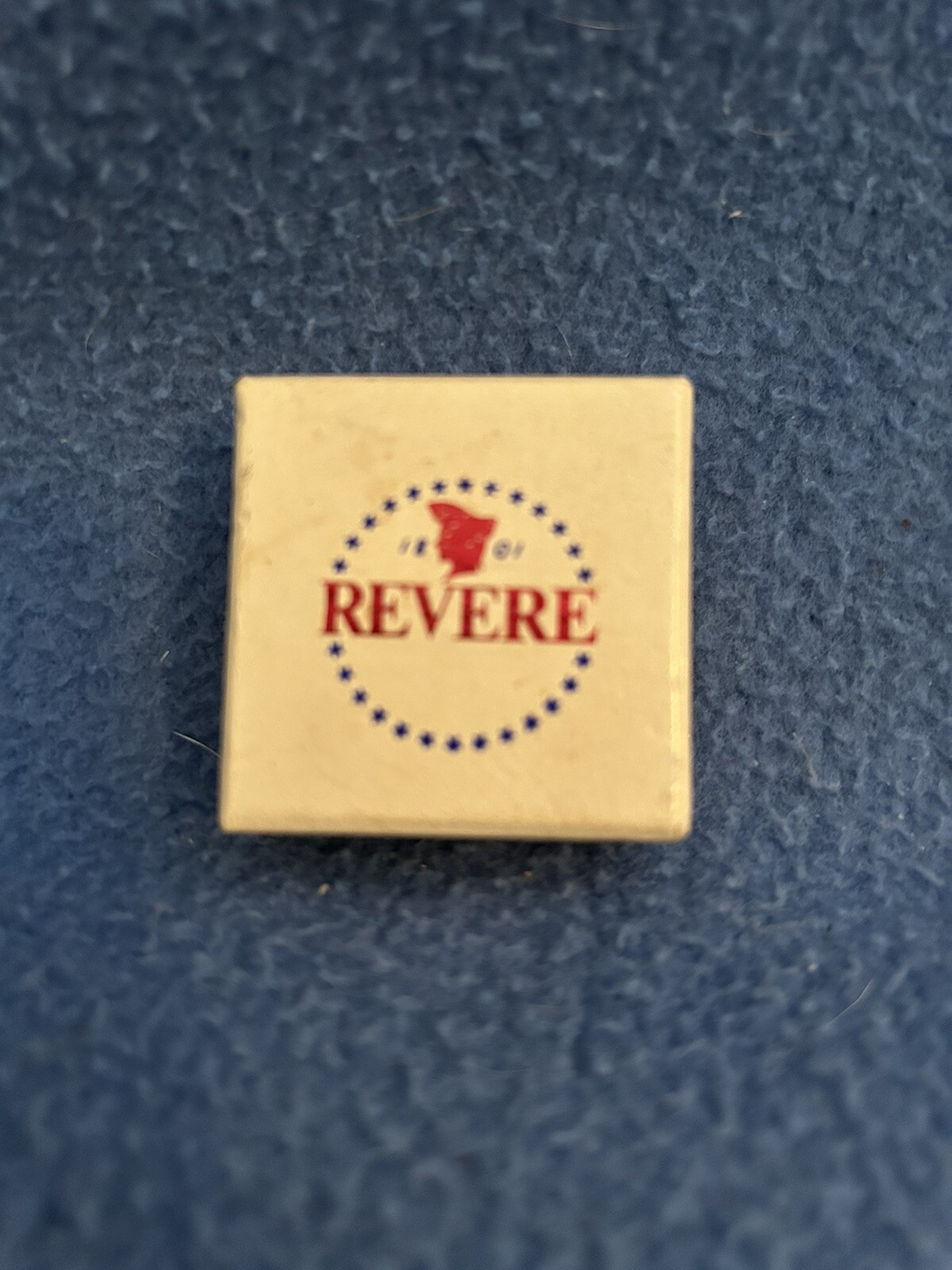 Vintage Revere Copper & Brass Gold Tie Pin with Gift Box-Pristine Condition