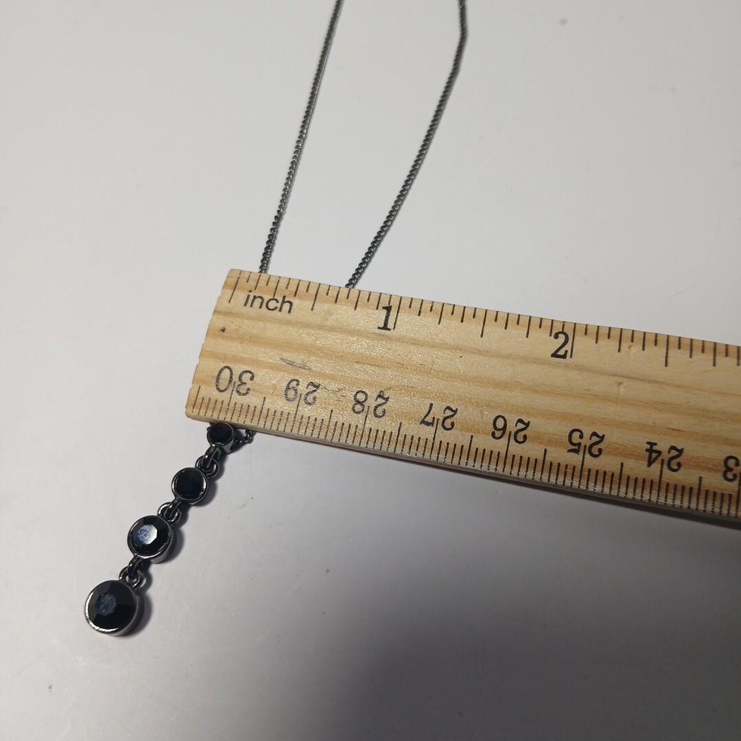 Gwen Stefany mark Vintage Black Stone Woman Necklace