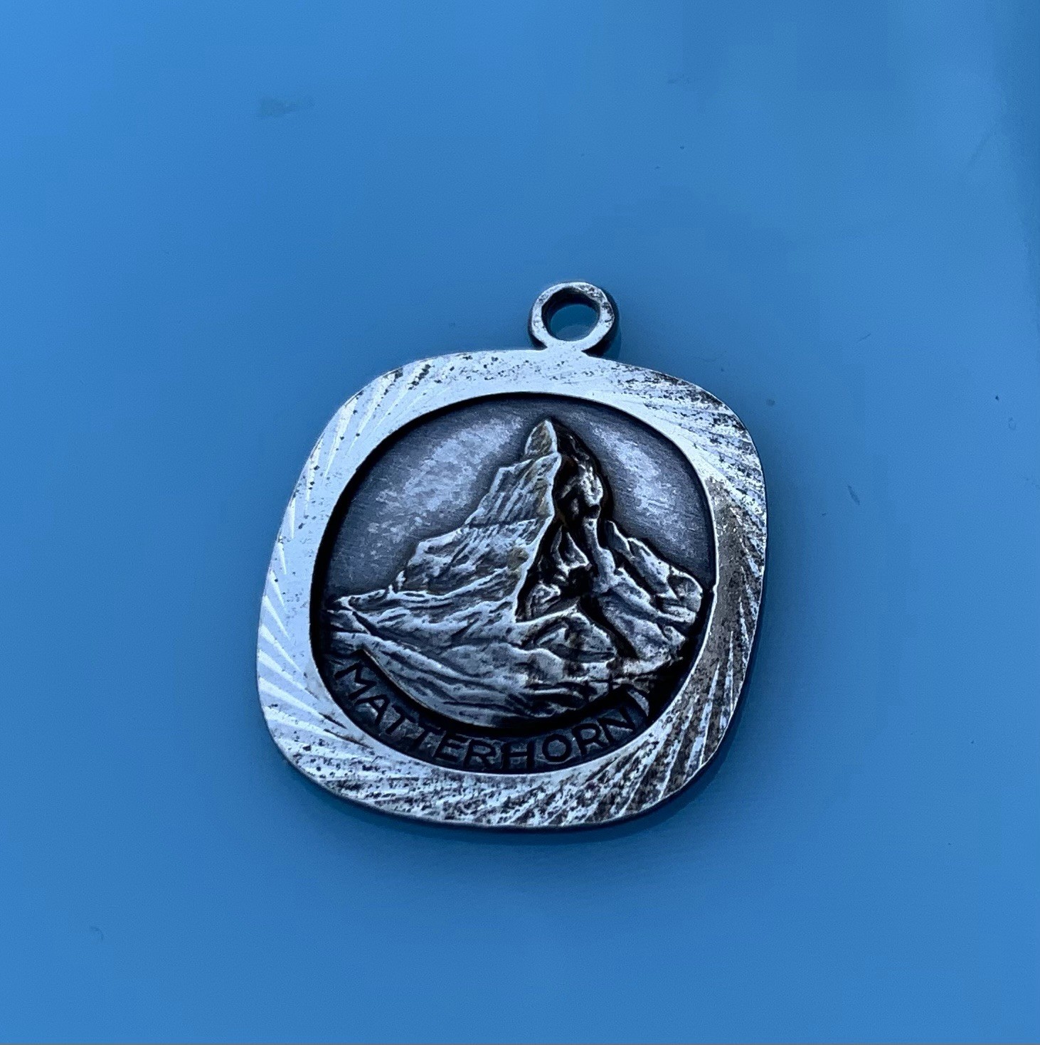 Amazing Antique Vintage Matterhorn Sterling Silver Swiss Alps Charm 2.5g