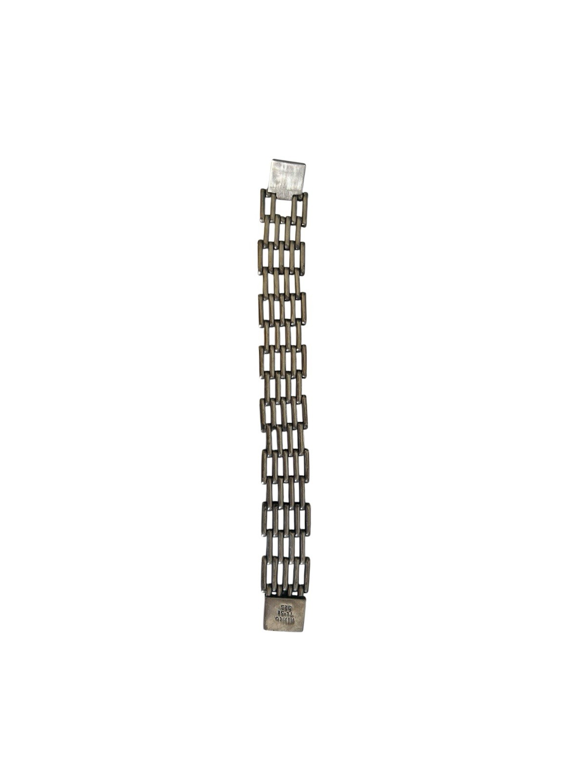 Mexico Link Bracelet TL-51 925 Sterling Silver Heavy 44 g