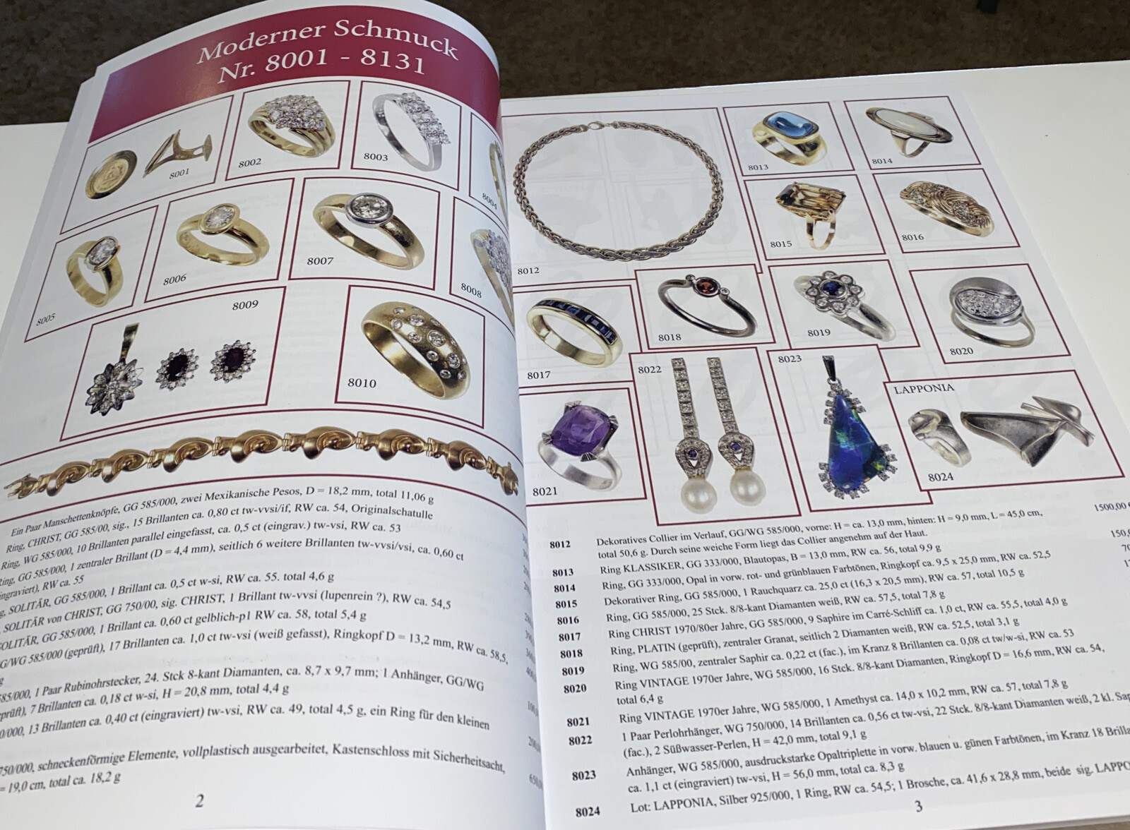 Ladenburger Lopodunum Jewelry Winter Nov 2023 auction catalog