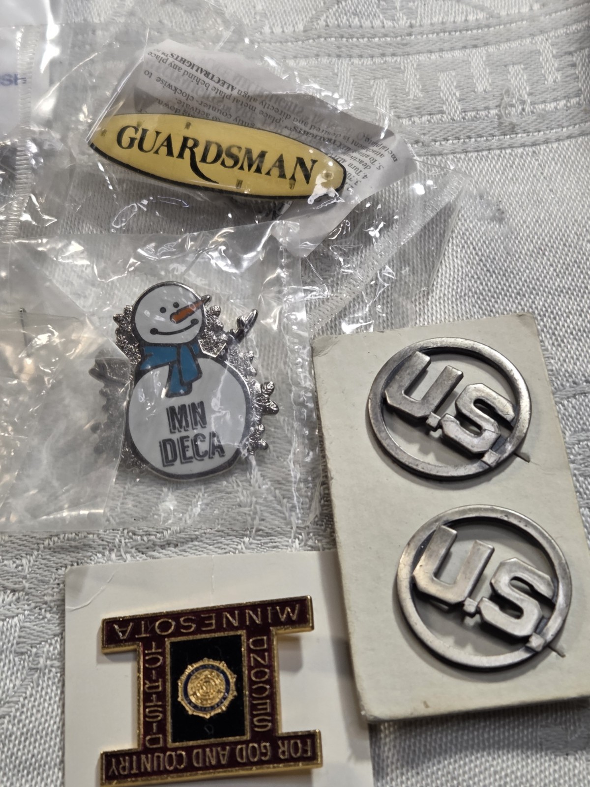 Mixed Vintage Pins & Tie Clips Lot Kiwanis USPS Military Fraternal 20+ Pieces