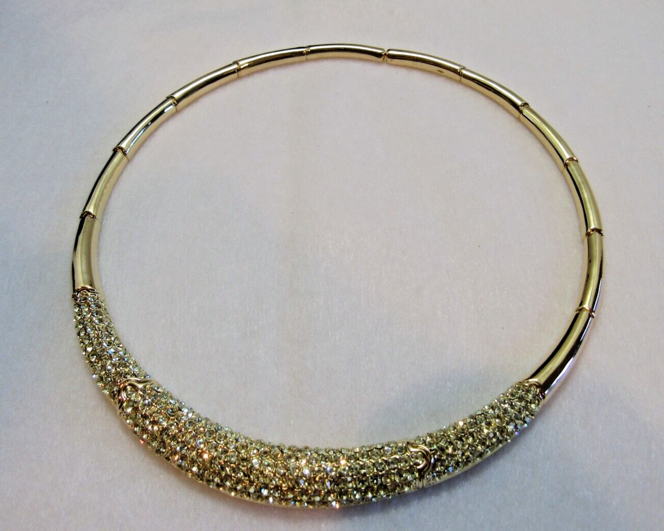 JOAN BOYCE JB Gold-tone + Rhinestone Necklace & Bracelet Set~ New in Boxes HSN