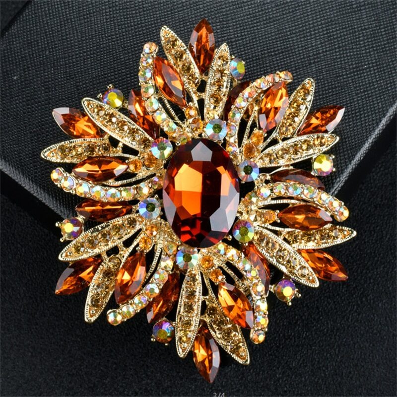 Unisex Vintage Flower Brooch Enamel Pin Antique Jewelry Gift Accessories