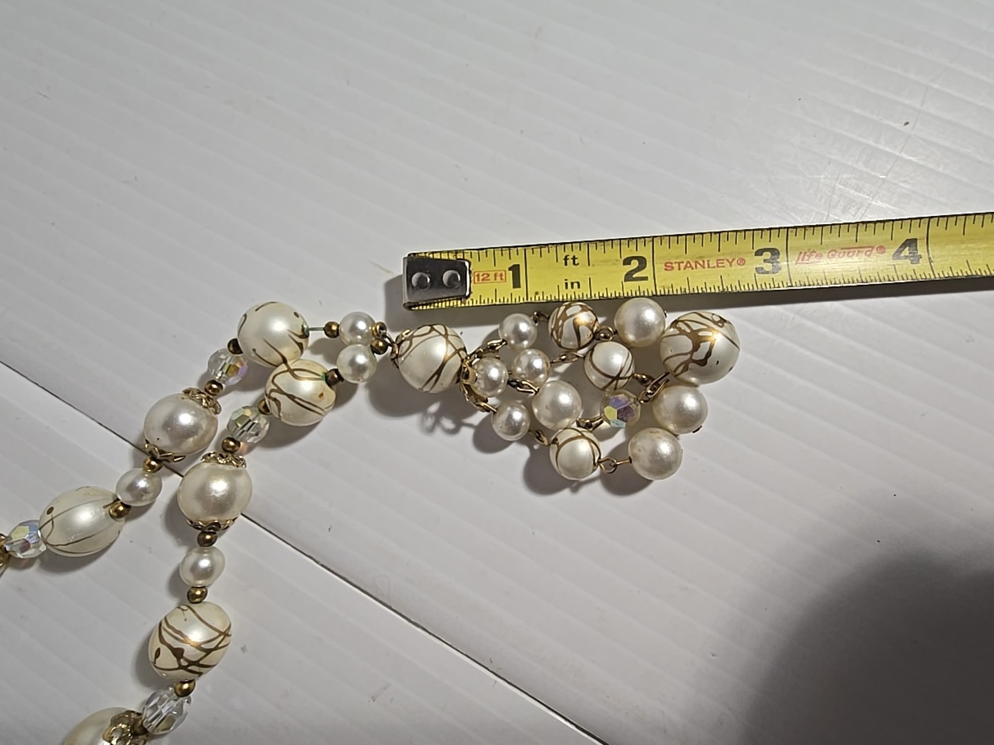 Two Vintage Beaded Necklaces Earthtones Layering 1-Tasseled 1-Multistrand Japan