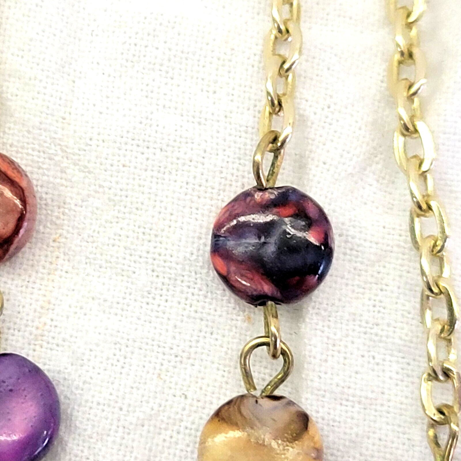 Vintage Bead Necklace – Women – 19″ – Multicolor