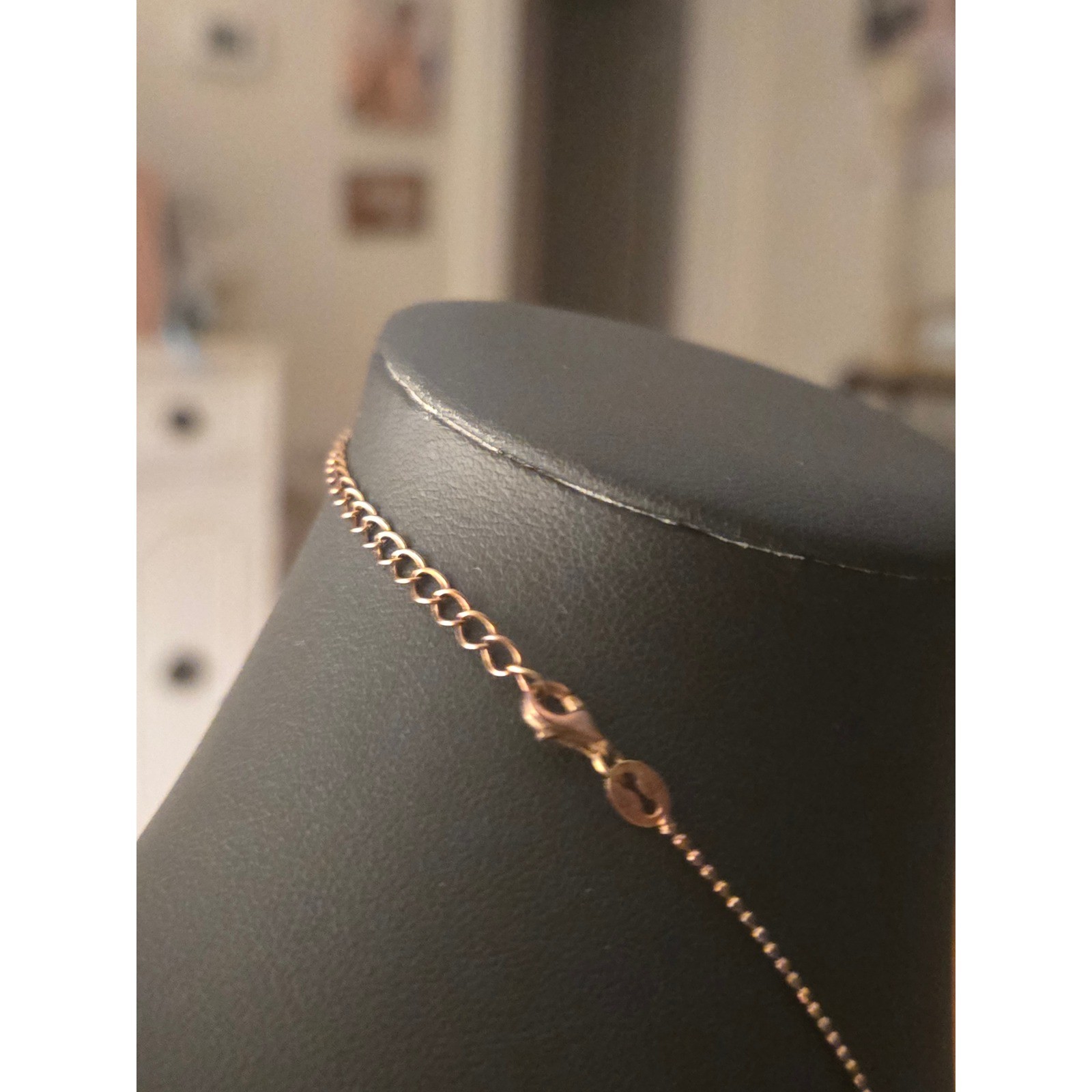 Triangular Mesh Fringe Necklace Copper Layered 925 Silver Boho Chic Vintage