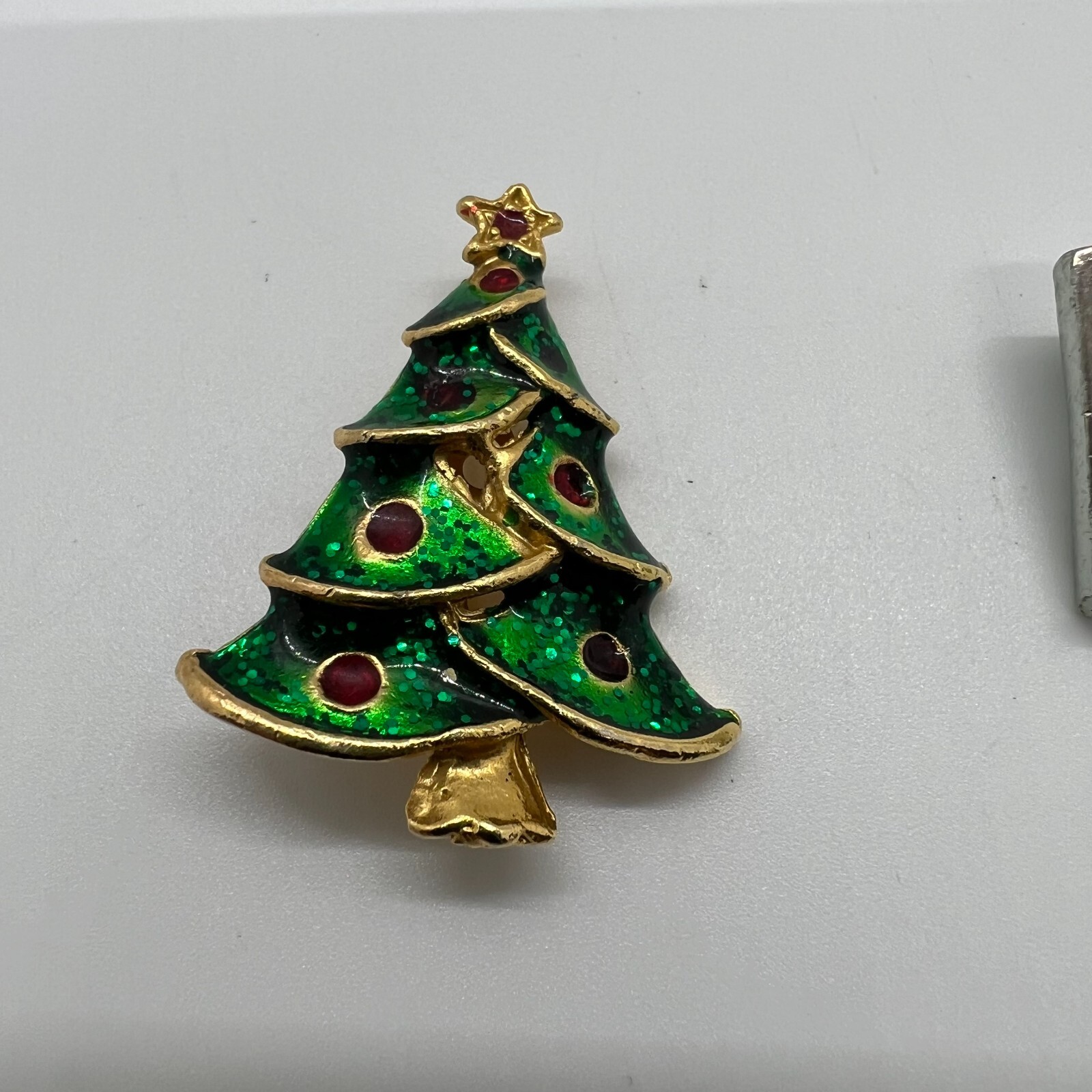 Vintage Christmas Brooch Lot – Tree Stocking Wreath Enamel Noel Pin Collection