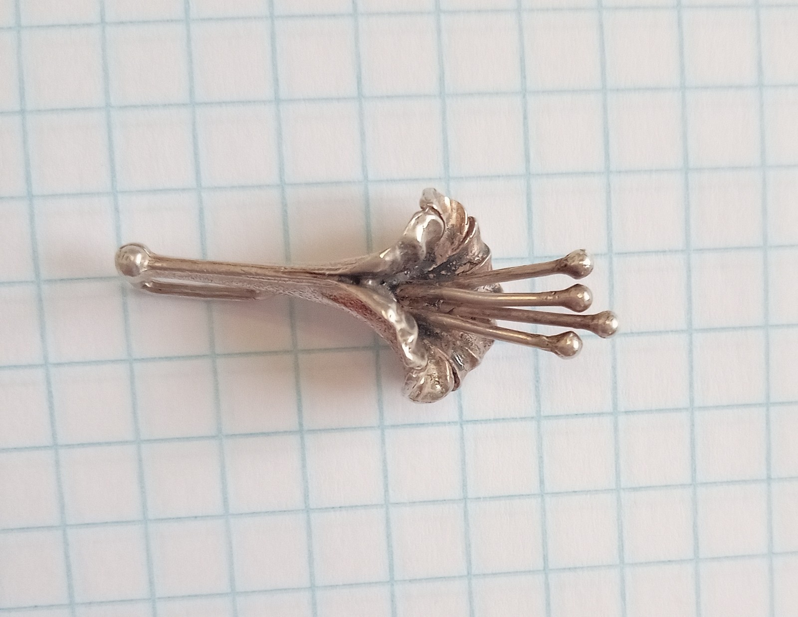 Vintage Beautiful Pendant Sterling Silver 875 test star USSR times Women Jewelry
