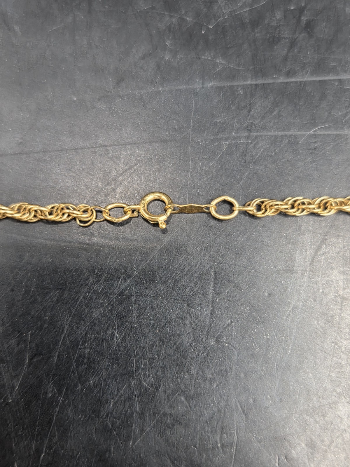 Vintage 1/20 12k Gold Filled Rope Chain Necklace 30 Inch