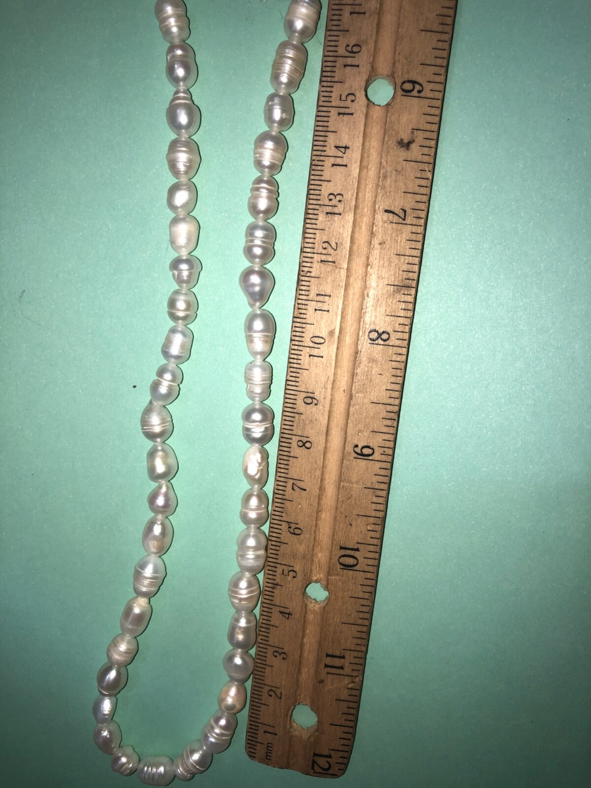 Vintage Freshwater Pearl Necklace 18 3/4′