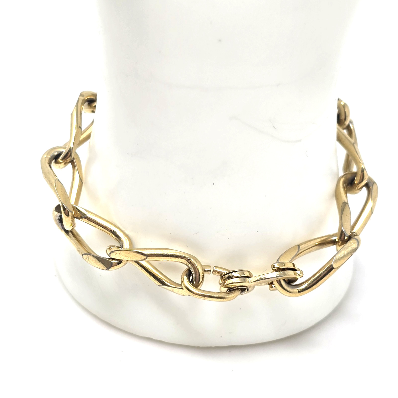 Vintage SPEIDEL Gold Tone Oval Link Bracelet Sister Clasp 7″