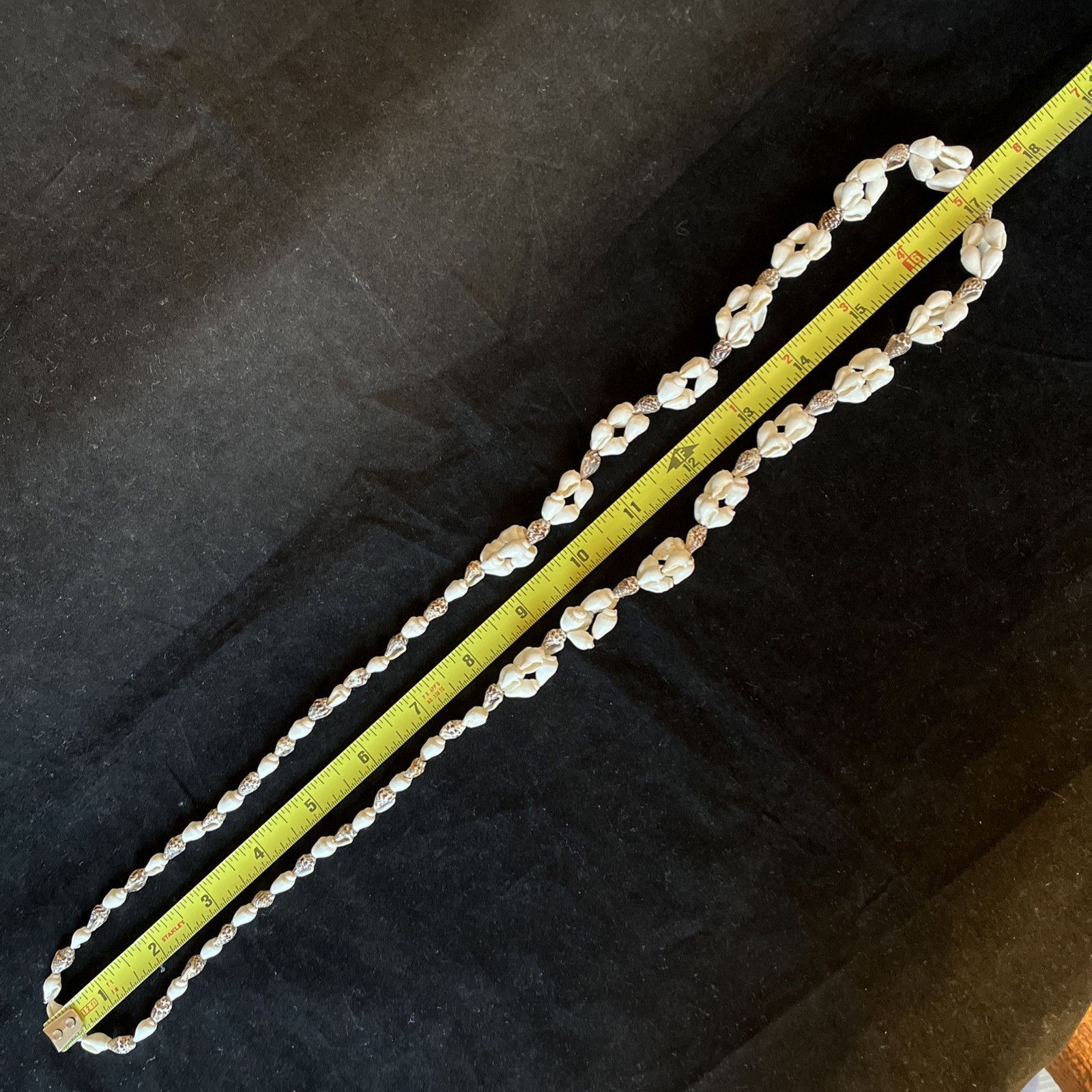 Long Sea Shell Necklace Tiny Whelks 35in Natural Real Seashells Handmade