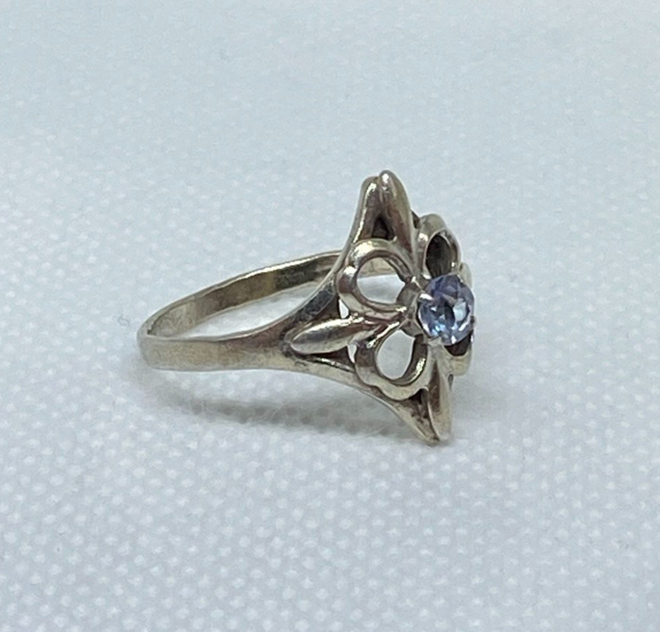 Rings Silver 875 Size 10 . Weight 3.03 g. Soviet Vintage Jewelry USSR