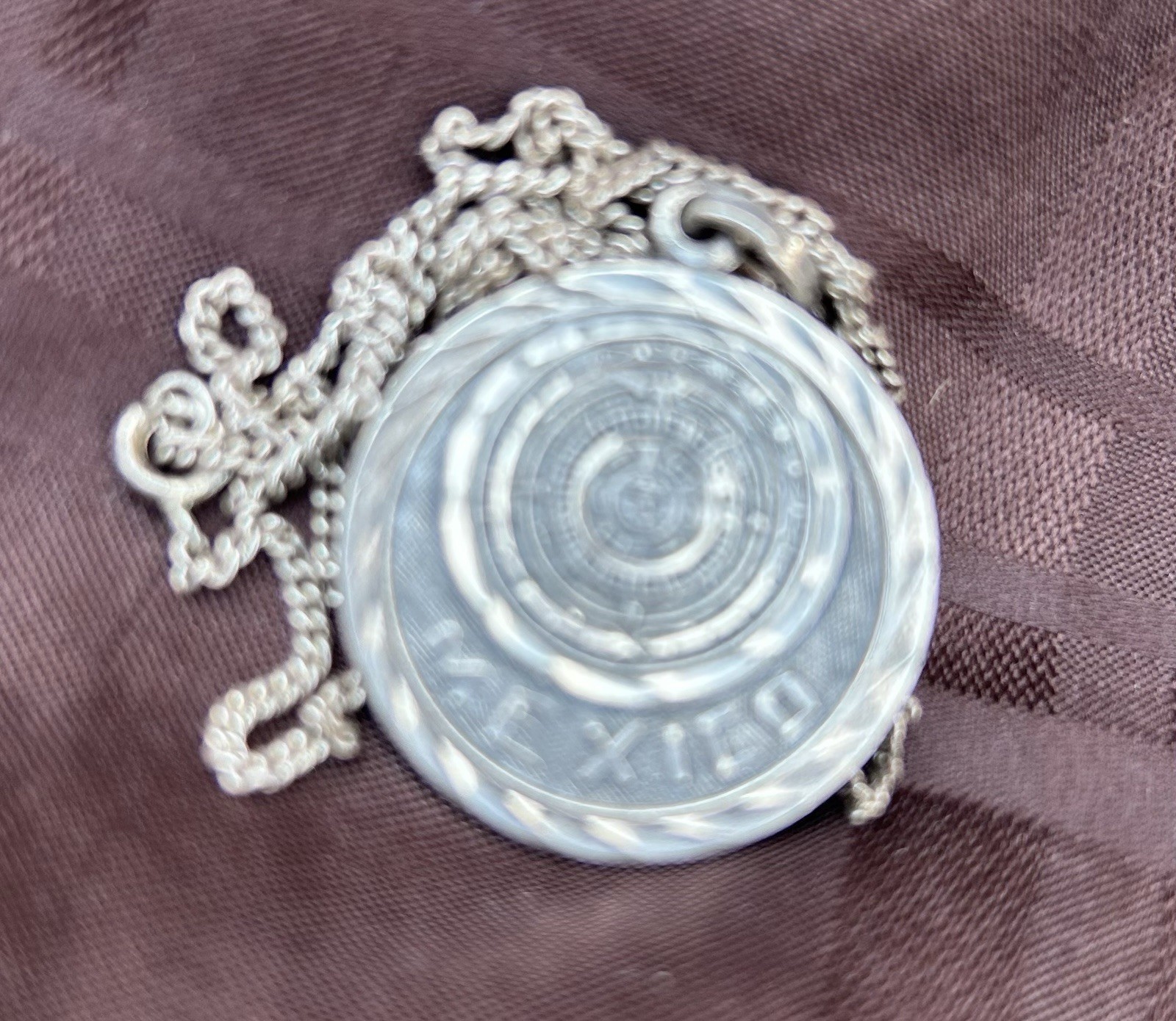 Vintage Mexican Sterling Silver Pendant Necklace .925 Stamped Joy-mex