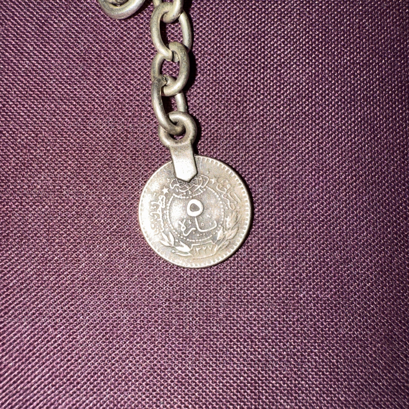 Vintage Silver Beaded Popcorn Chain Necklace