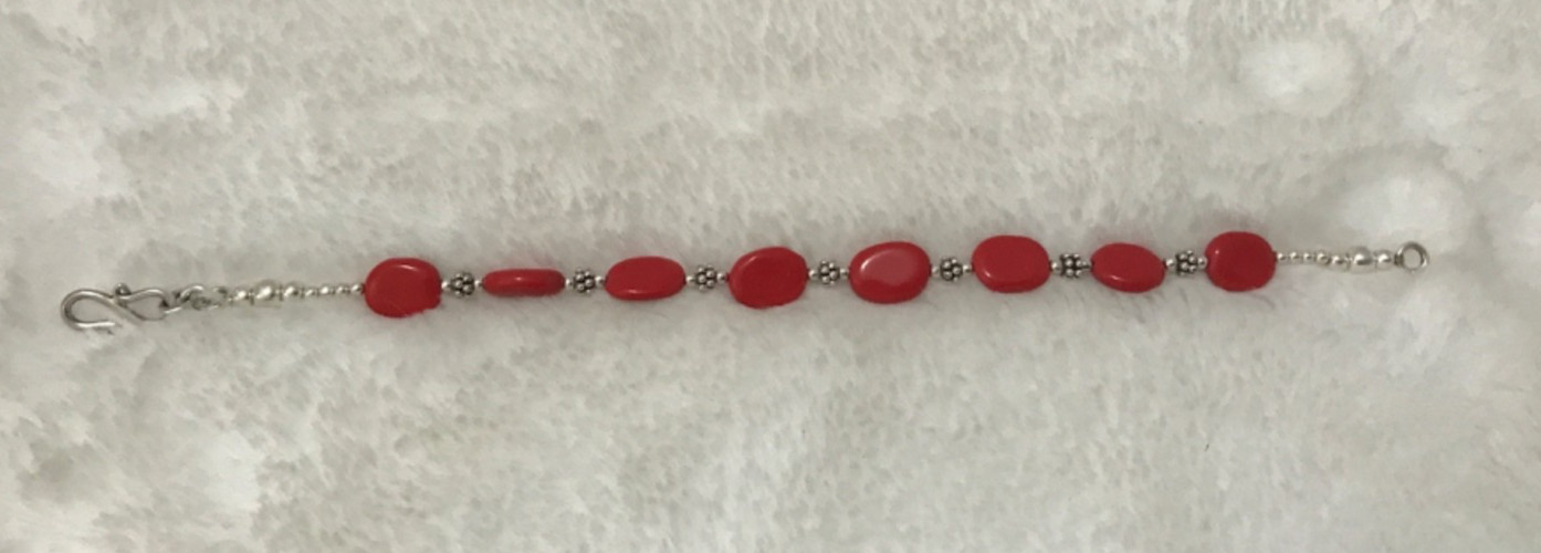 Vintage Lot 10 Red Costume Jewelry Necklaces Bracelets Brooch Earrings Fun Boho