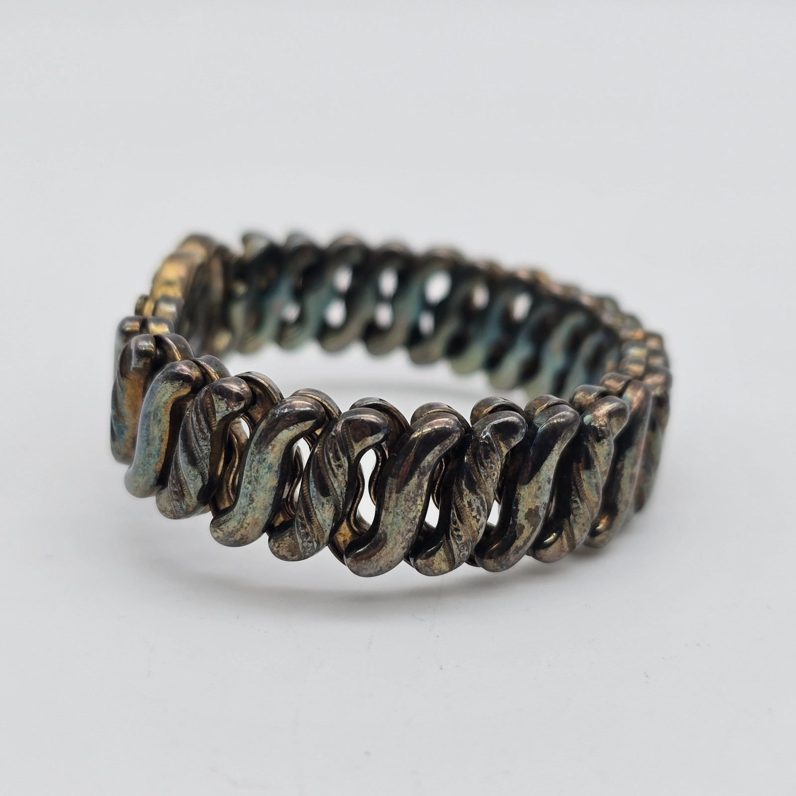 VTG Carmen Deluxe Sweetheart Floral Gold Filled Expanding Bracelet – LA Initials