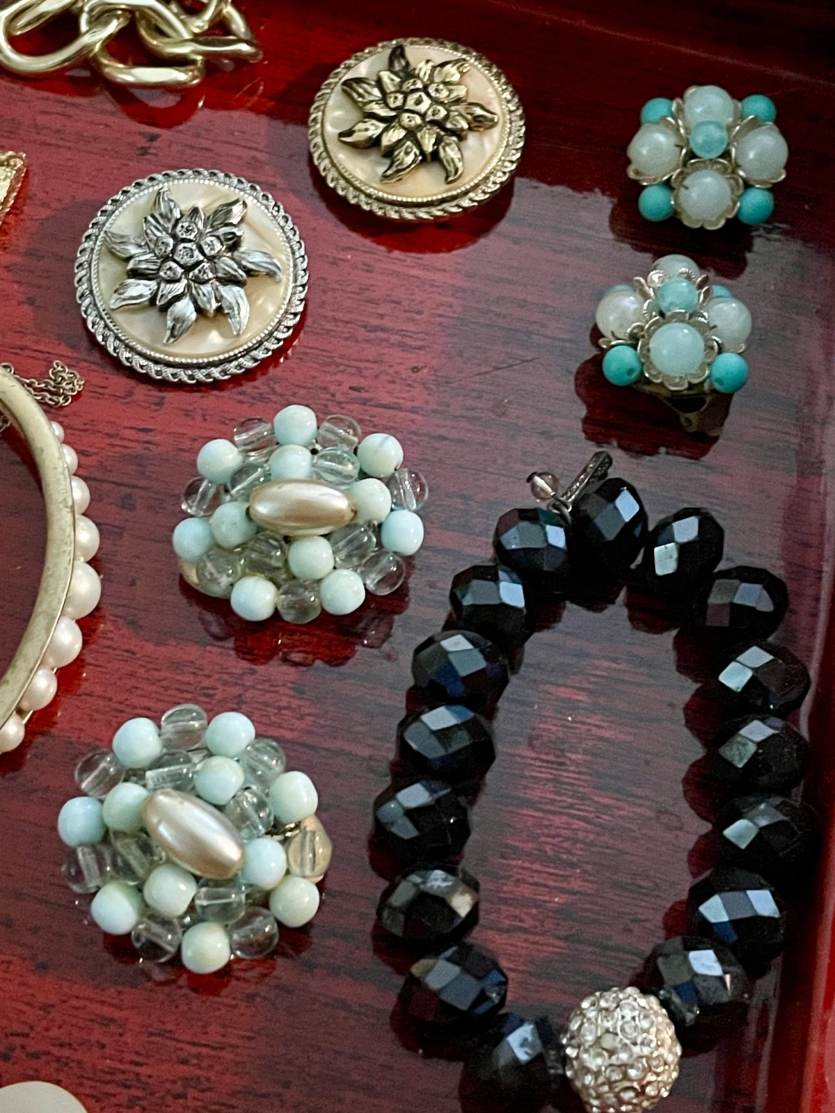 50 pc Vintage Mod Jewelry Lot Monet Sarah Cov Chicos Giovanni W Germany Signed