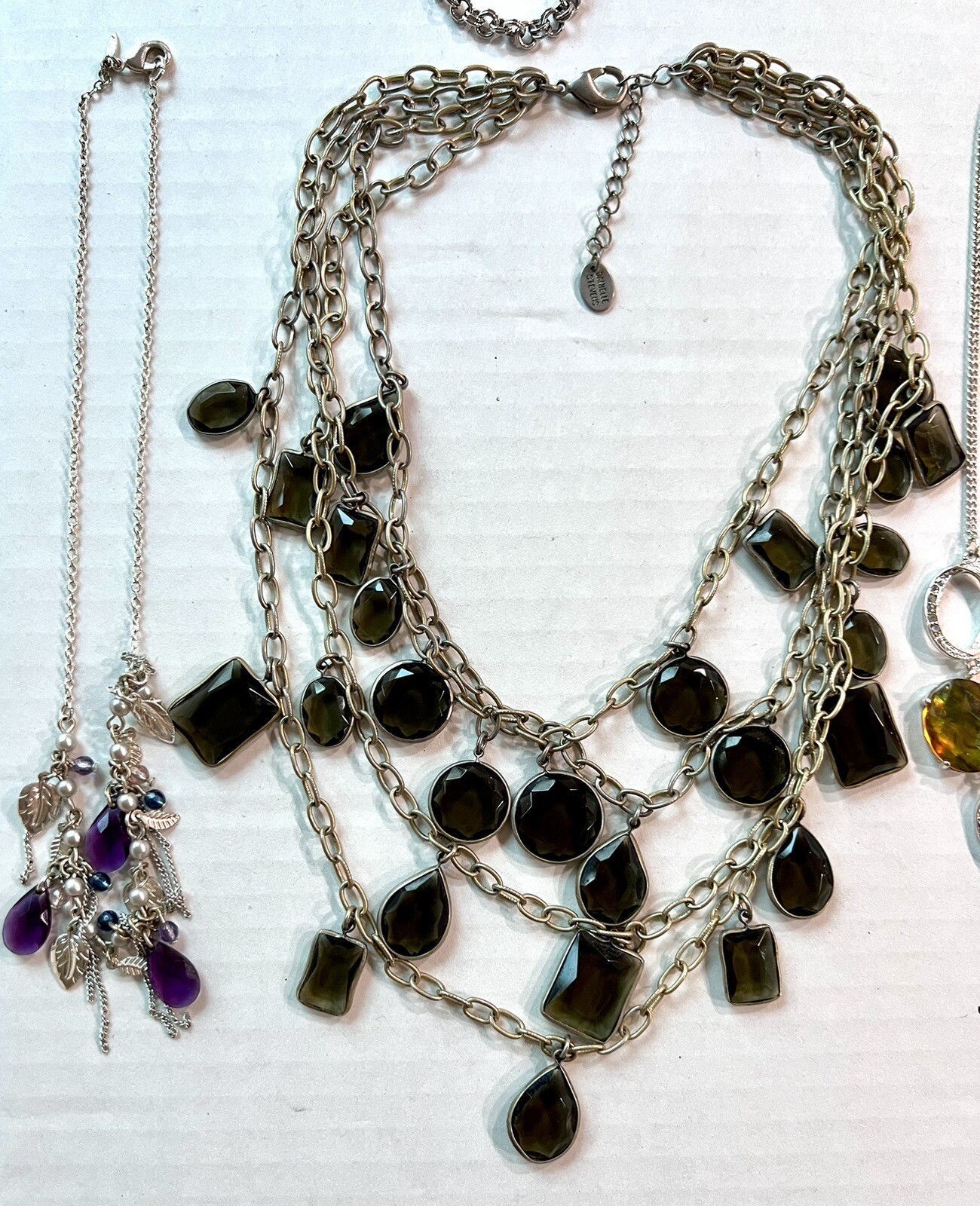 Designer Necklaces Lot Danielle Stevens Avon Chaps Monet Talbots LC 14-28” 9ct