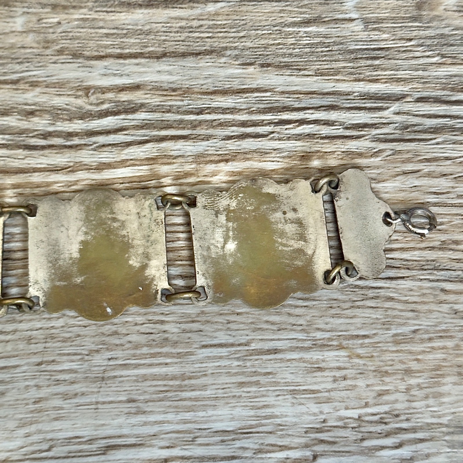 Vintage Arabian Nights Story Teller Panel Bracelet Souvenir Du Maroc