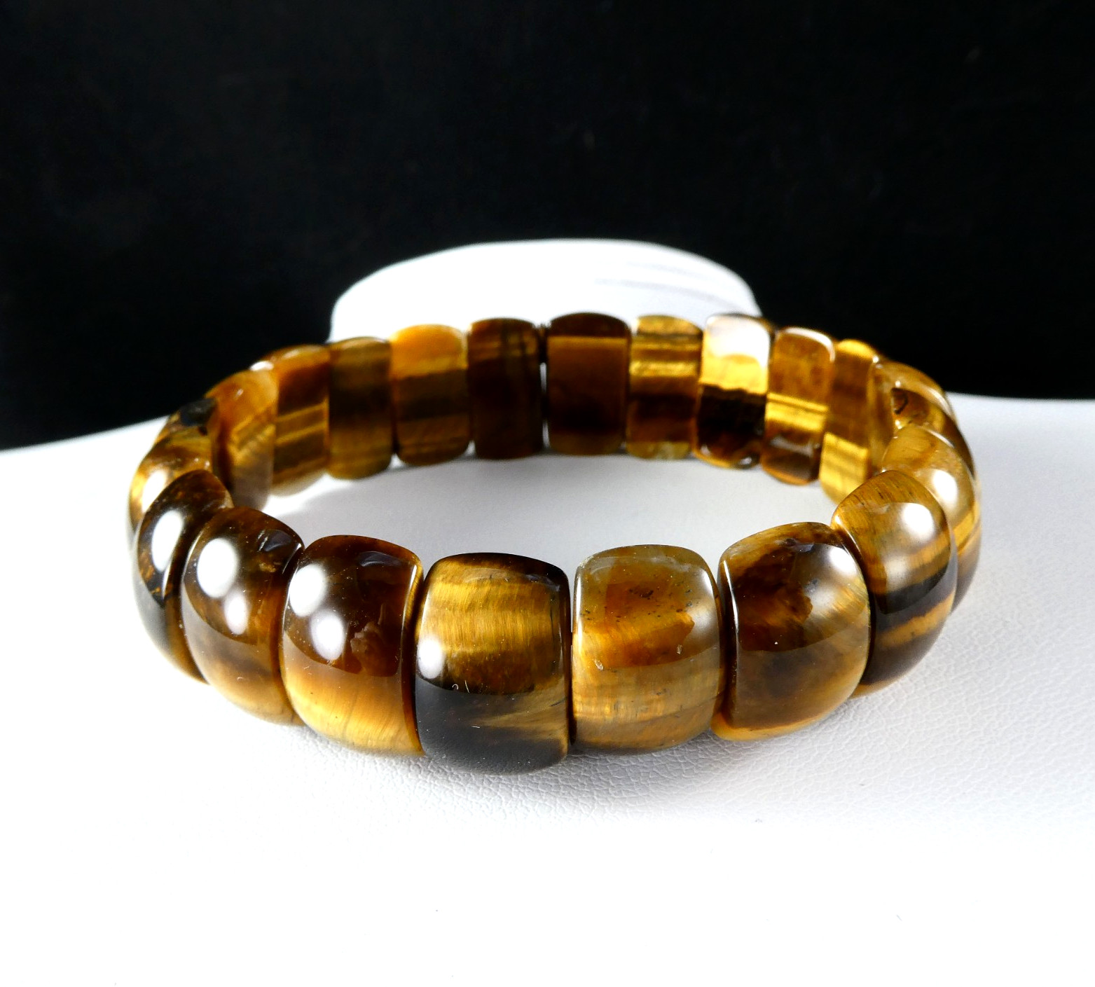Pretty Tigers Eye Bangle Bracelet Expansion Style Designer Quality HSN
