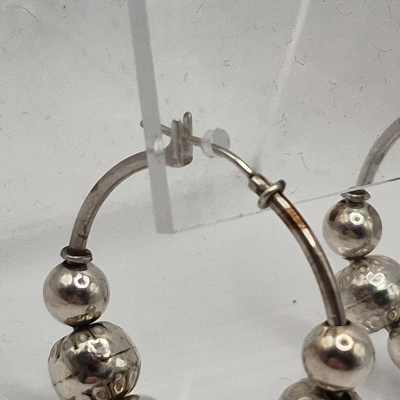 Vintage Relios Sterling Silver 925 Carolyn Pollack Pearl Beaded Earrings