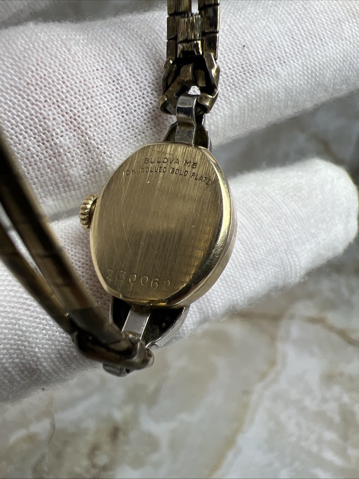 Vintage Bulova M5 10k Rolled Gold Plate Manual Wind Ladies Watch Working