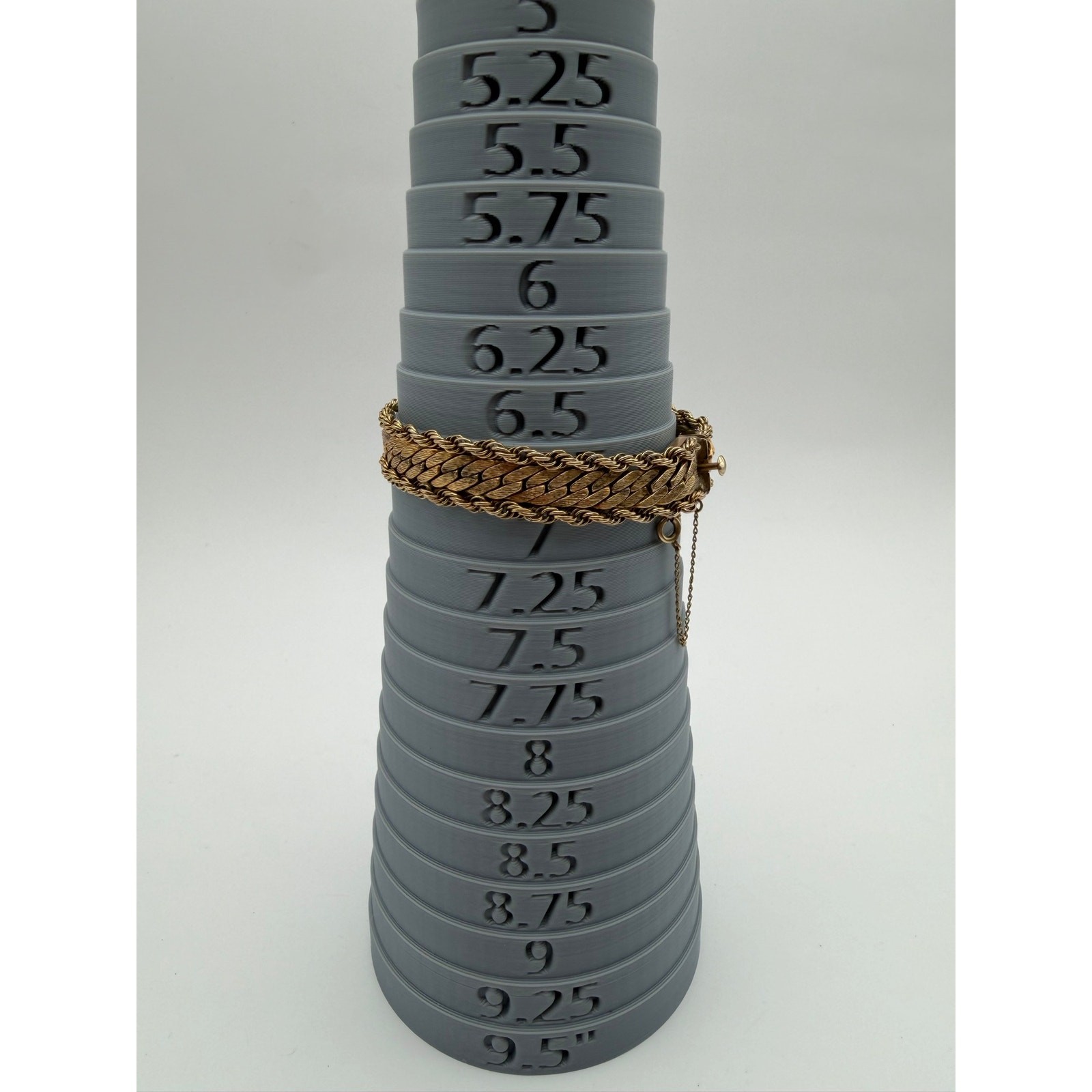 Vintage Winard 12K Gold Filled Mesh Rope Bracelet 22g AS IS / FLAW