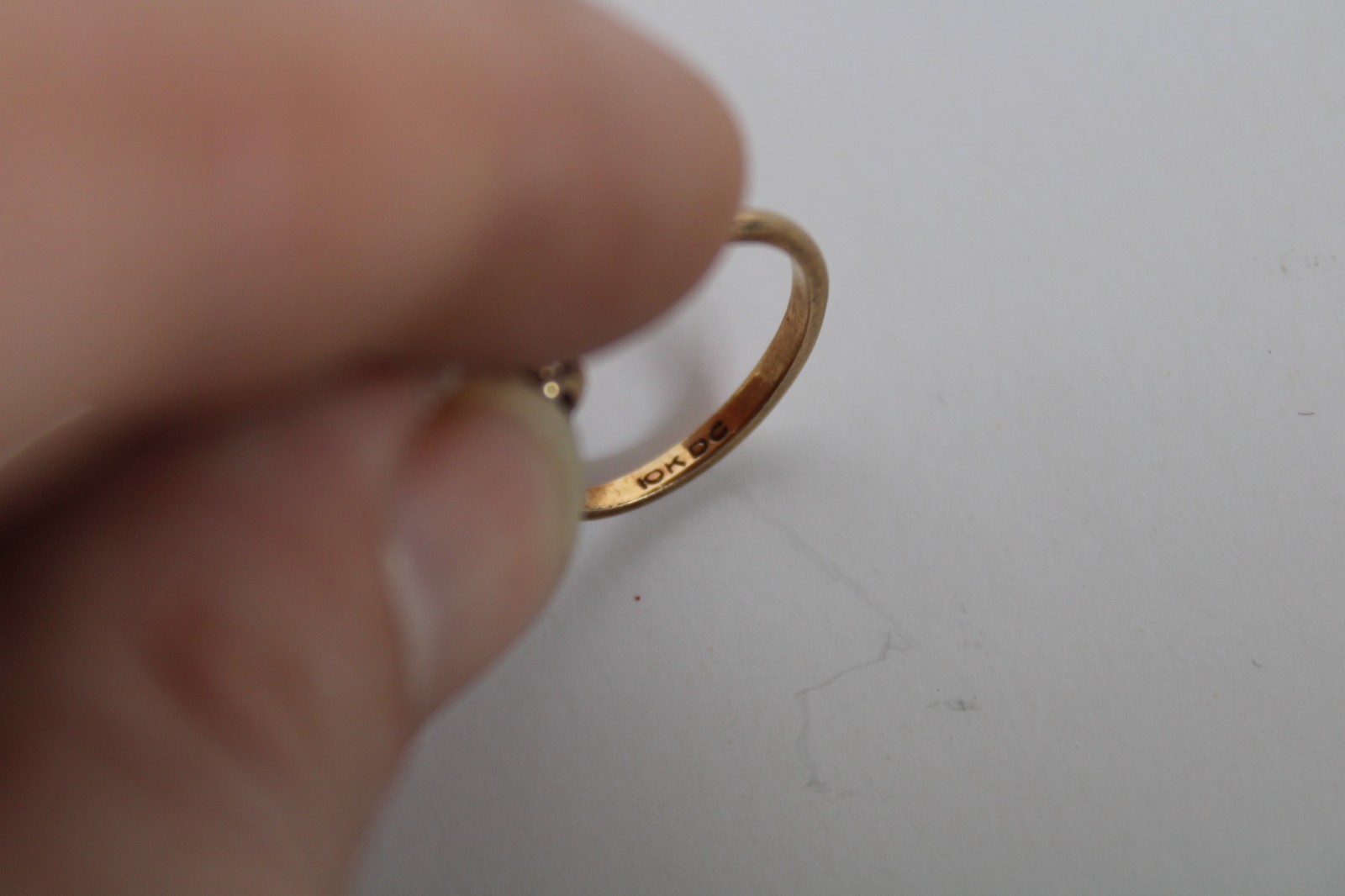 Vtg 10K Yellow Gold & Fire Opal Floral Cluster Ladies Estate Ring, 2.25g -S: 5.5