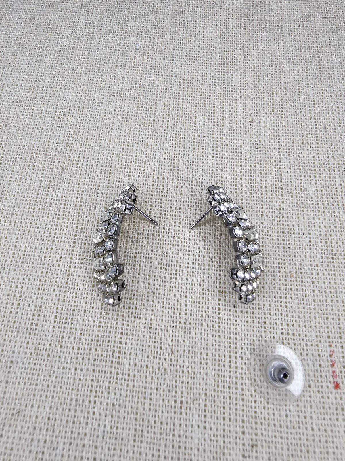 VTG 1950S 60S COSTUME RHINESTONE SET EARRINGS Vintage Classic Post Studs