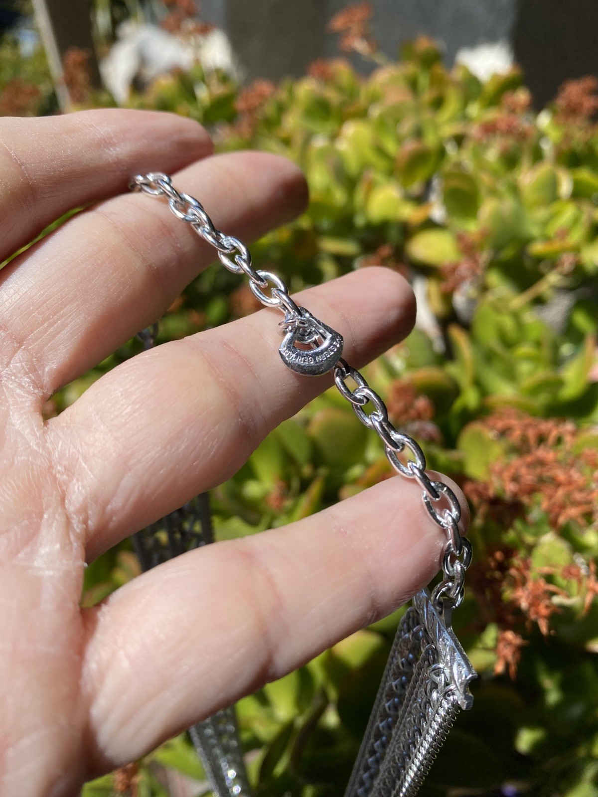 Vintage Layered Silver Tone Multi Strand Necklace Lightweight Slinky