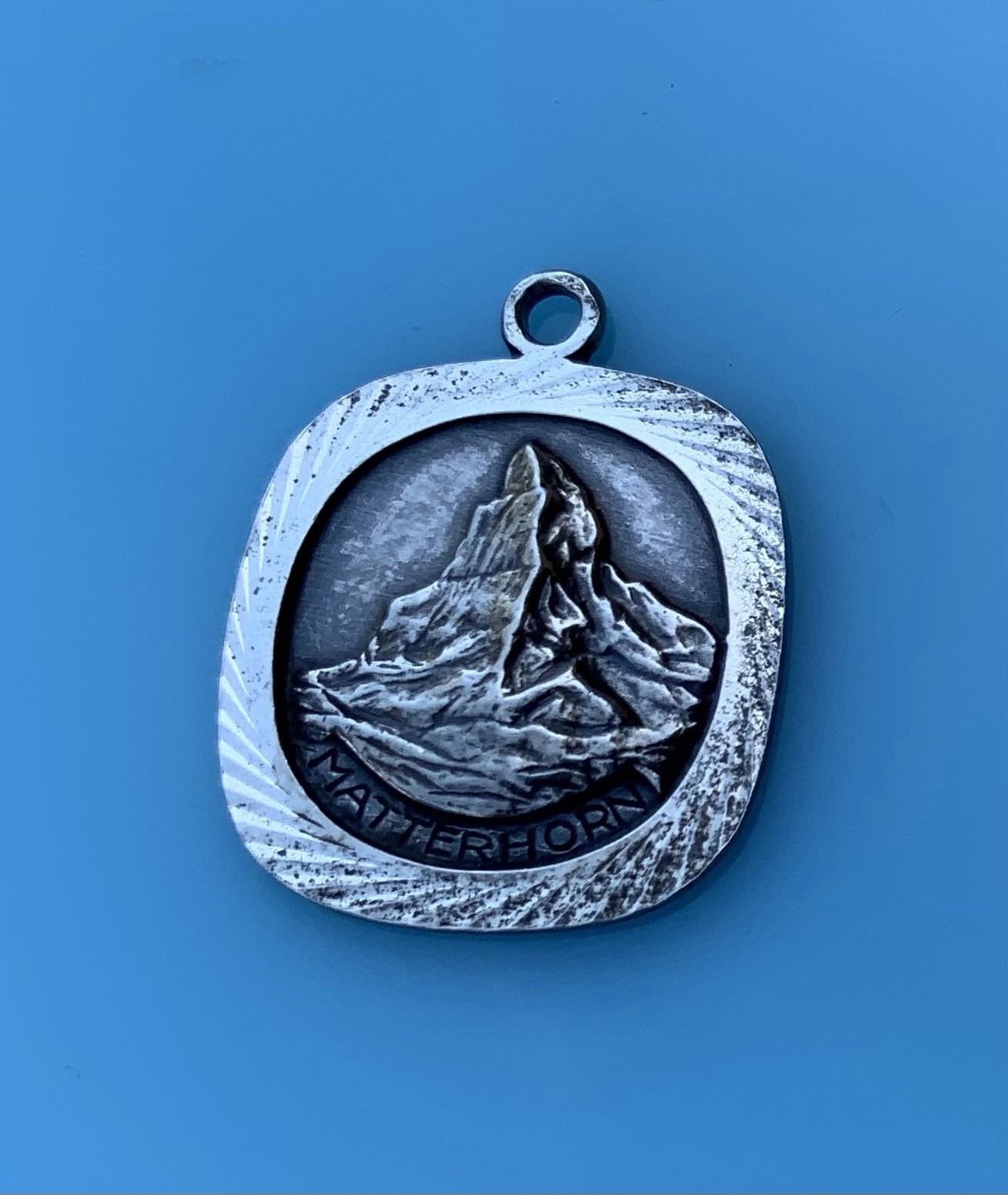 Amazing Antique Vintage Matterhorn Sterling Silver Swiss Alps Charm 2.5g