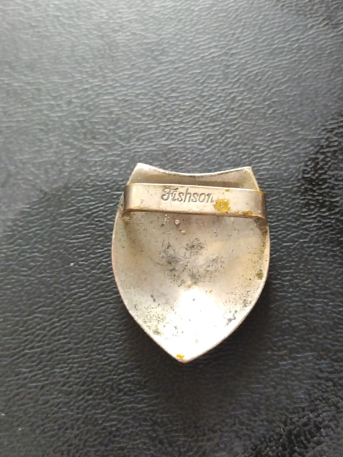 Antique Silverite and Rhinestone Fishson Silverite buckles, by Henry Fishel 1916