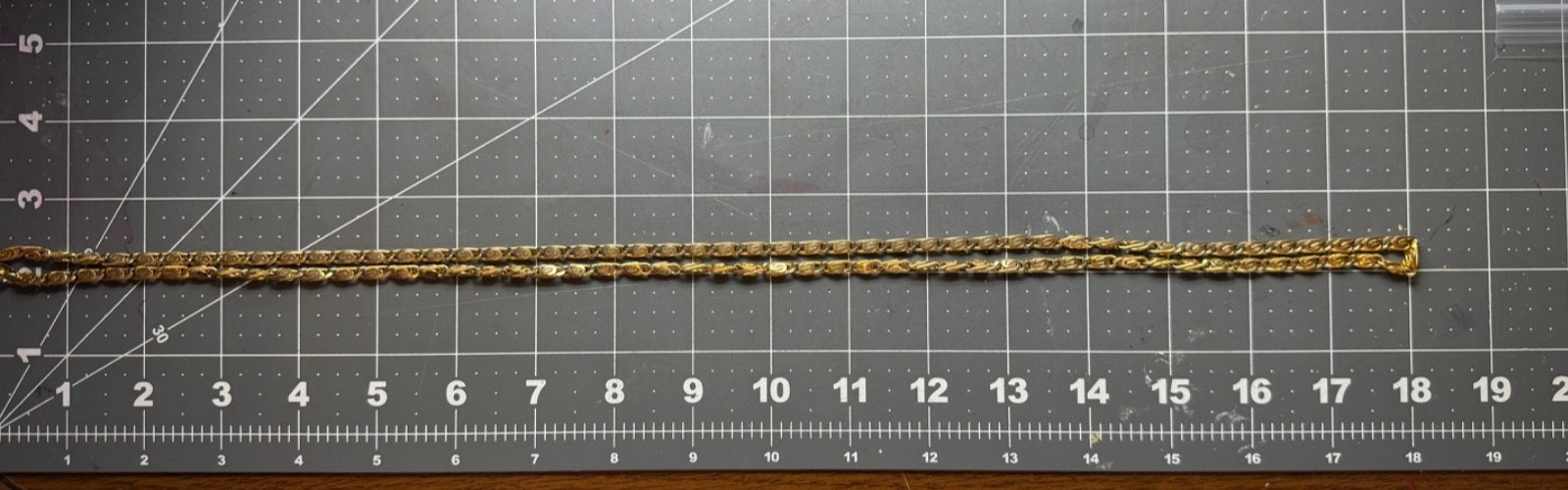 Vintage 36″ Monet Necklace Opera Gold Tone Snail Scroll Link Chain Sister Clasp