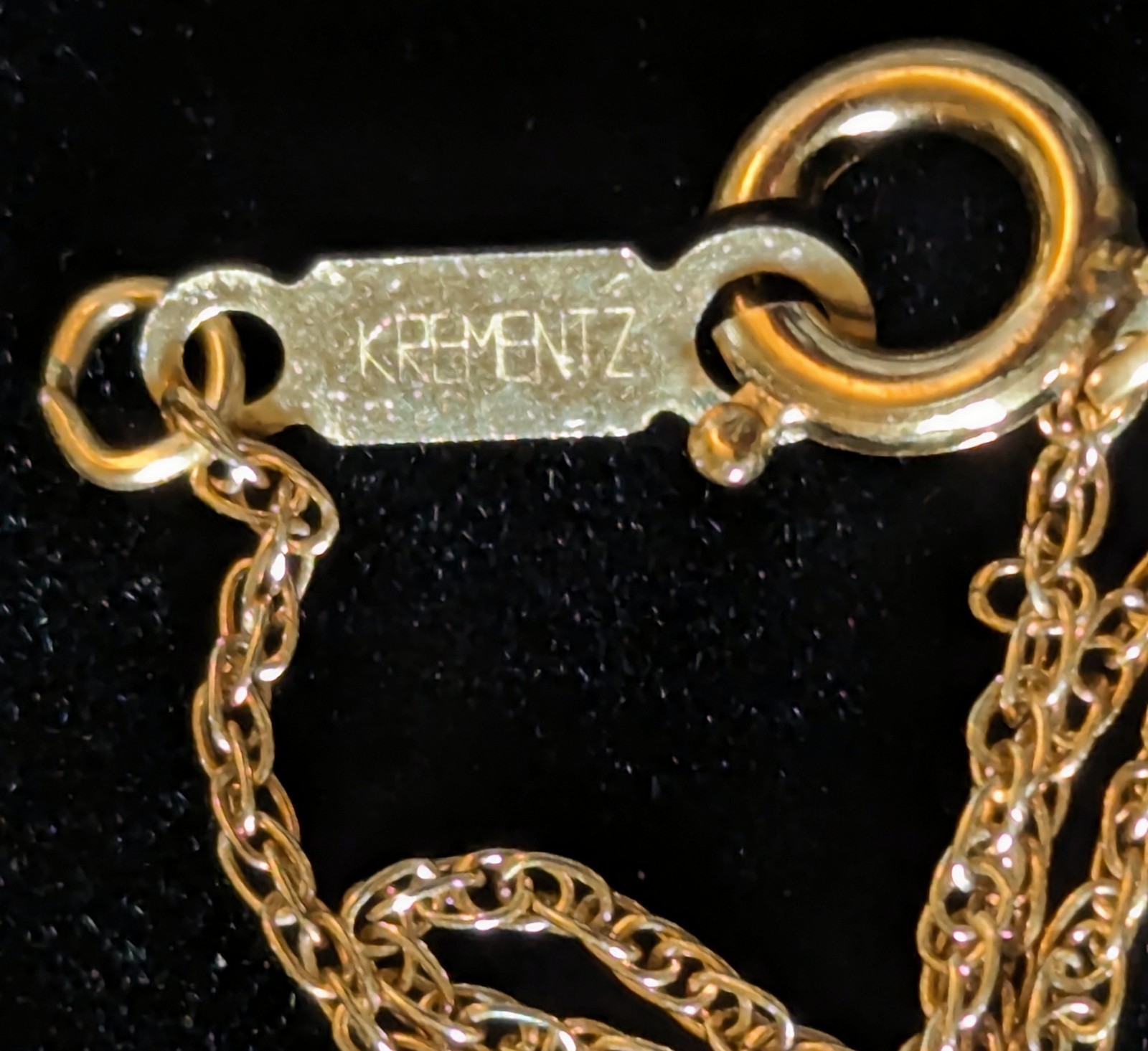 Vintage Krementz Lot Gold Tone -Necklace & Earring Set, Bracelet, Three Brooches