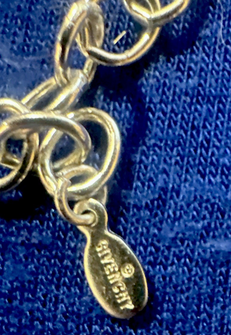 Signed Givenchy White Powder Coat 3 Lock Pendant Necklace 16in + 3in New – Boxed