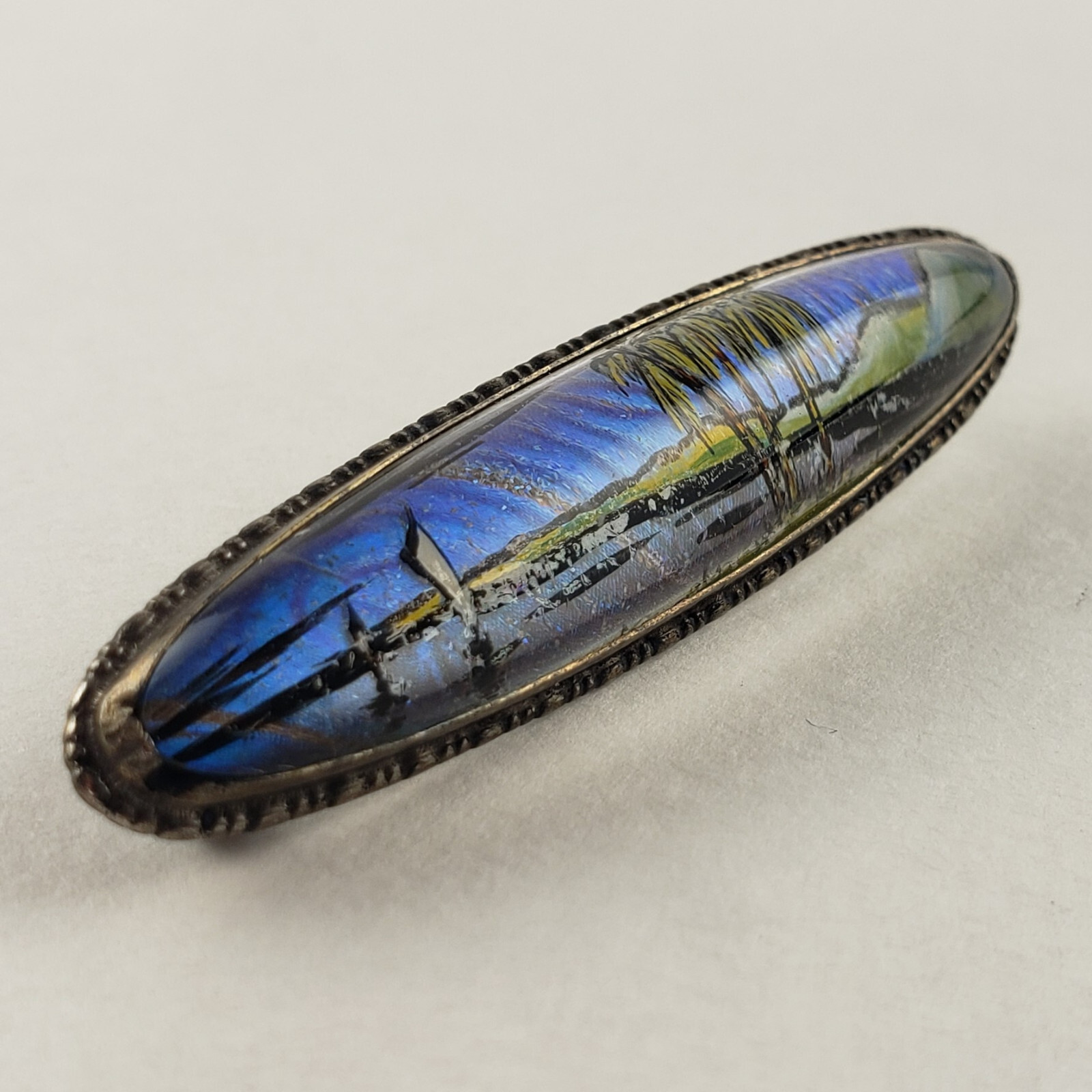 Sterling Silver TLM England Butterfly Wing Brooch Art Deco 6.6g [7371]