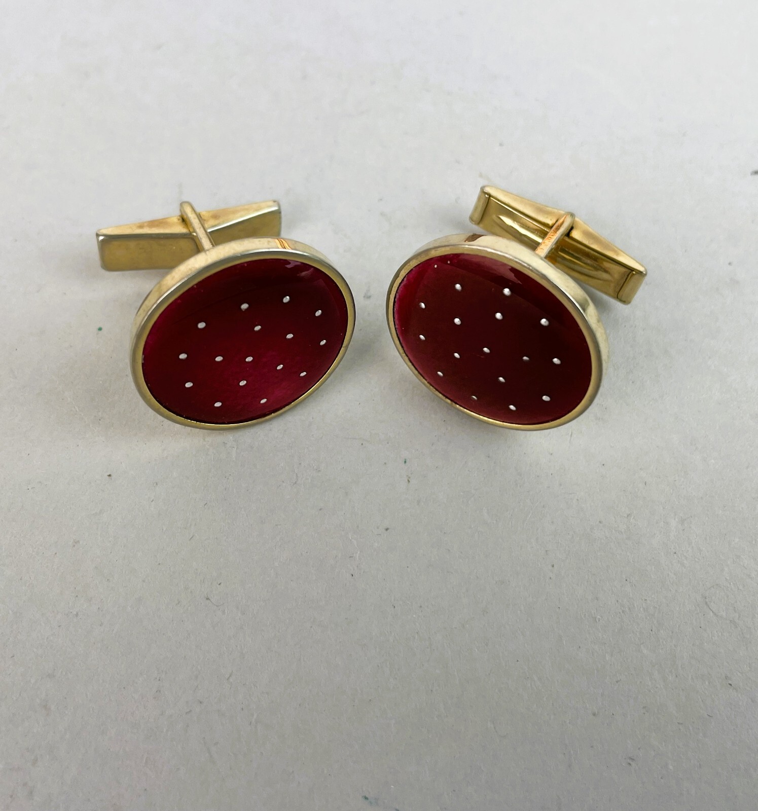 VTG LOT Of 3 Gold Plate metal cufflinks MIXED LOT, m5