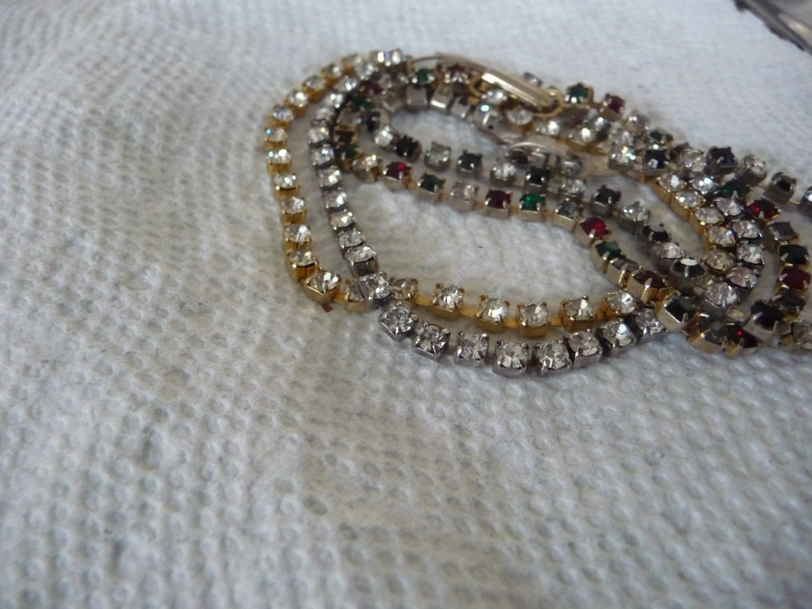 BEIGE LEATHER BRAIDED 7” L X 1/2” W MAGNETIC CLASP BRACELET #6/16