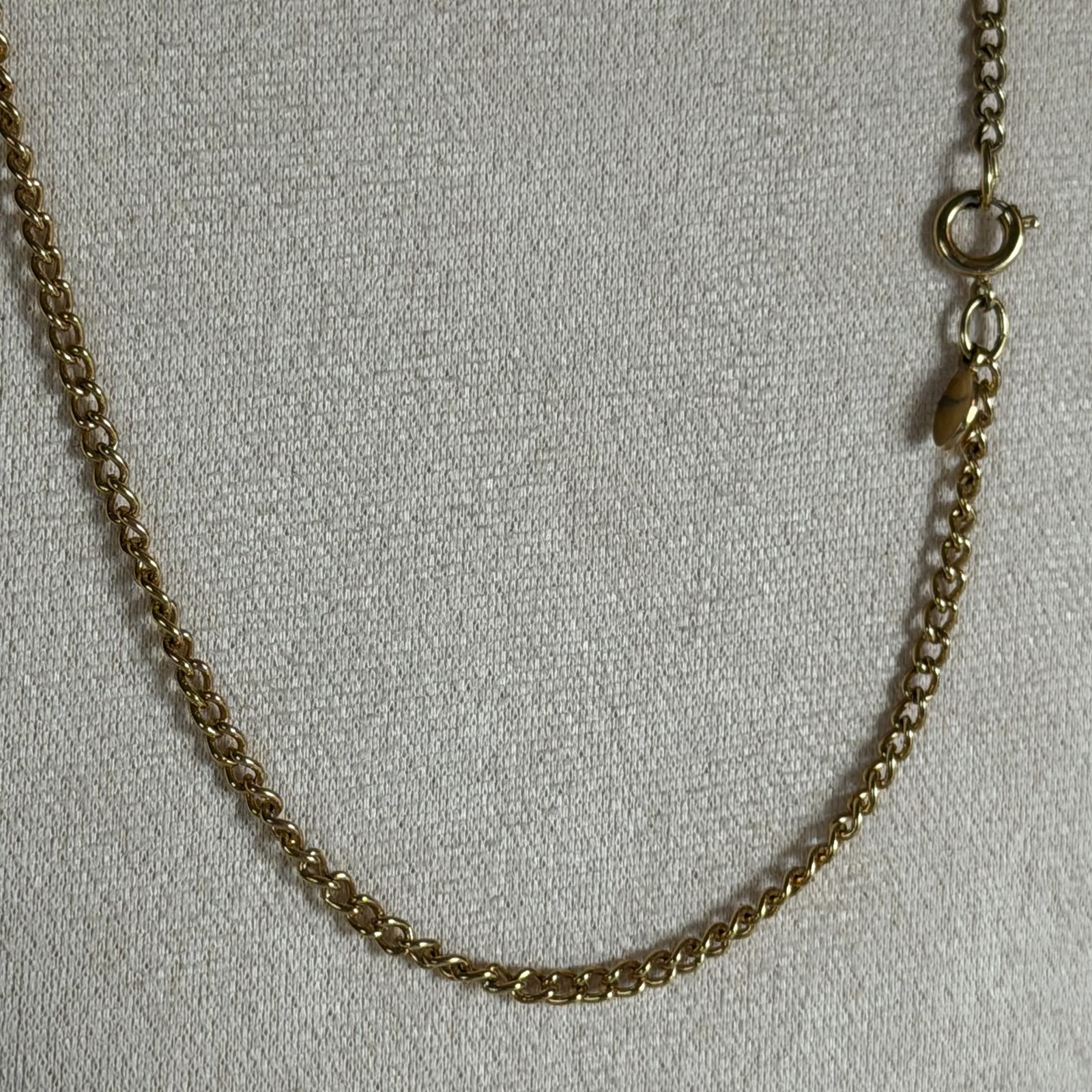 VTG 1976 Avon Key To My Heart Pink Puff Heart Lock & Key Pendant Necklace 24″