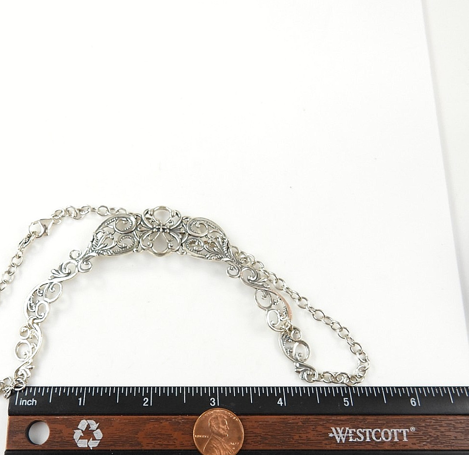 Vintage Carolyn Pollack Relios Victorian 925 Sterling Silver Chain Necklace