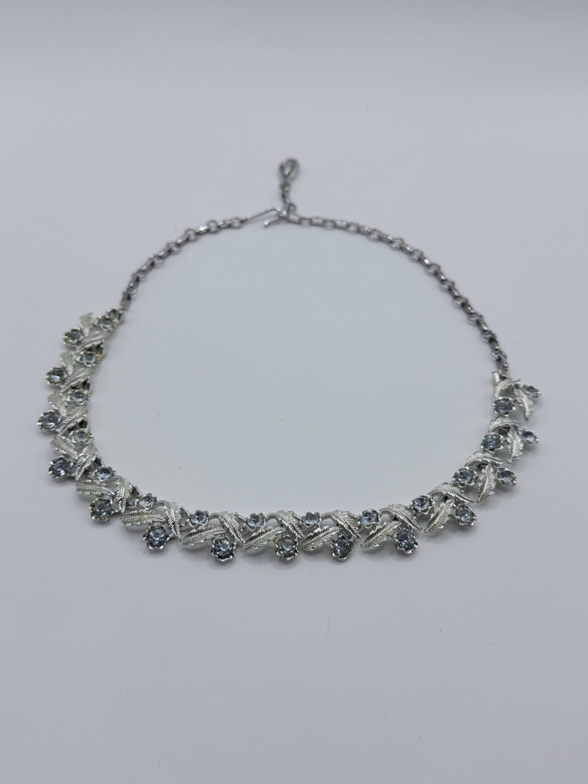Vintage Script-Signed Coro Baby Blue and Silver Tone Parure 1950s