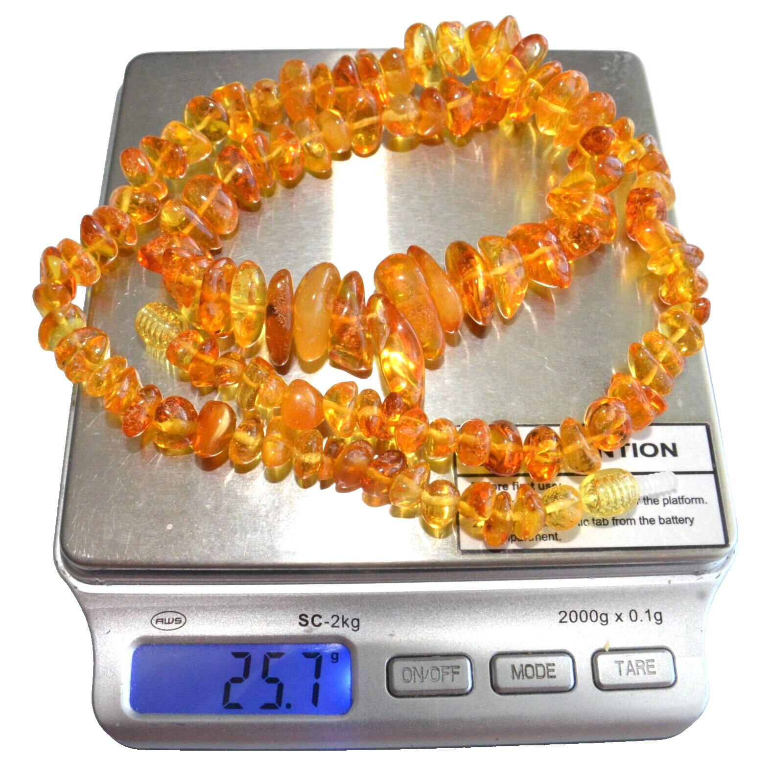 ✅54cm = 26gr RUSSIAN SOVIET BALTIC AMBER BEAD NECKLACE 琥珀 BRACELET STONE PENDANT