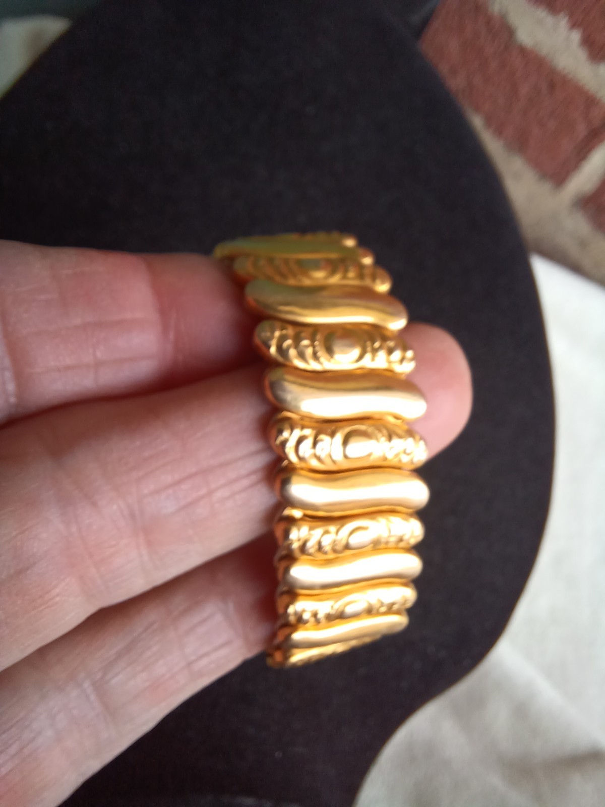 CHILD SIZE VINTAGE SWEETHEART 1/20 12K GOLD FILLED HEART EXPANSION BRACELET