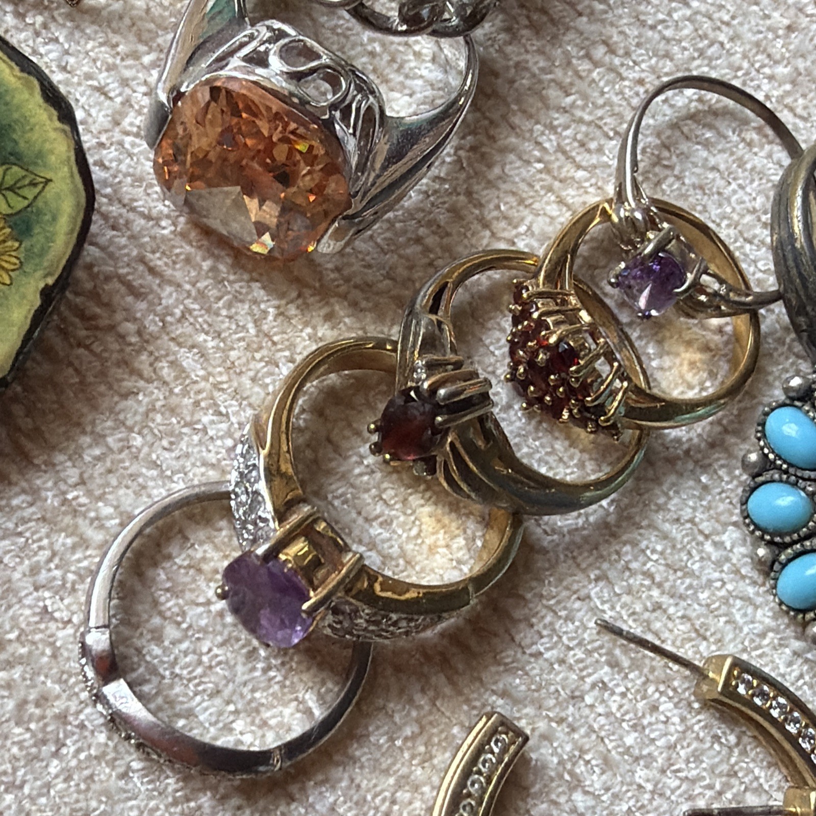 Mixed Jewelry lot of 26 Vintage and modern Estate Sale Find